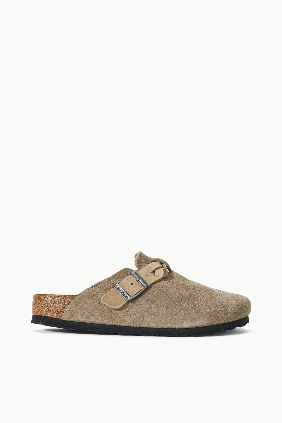 BIRKENSTOCK BOSTON BRAID CLOG | TAUPE