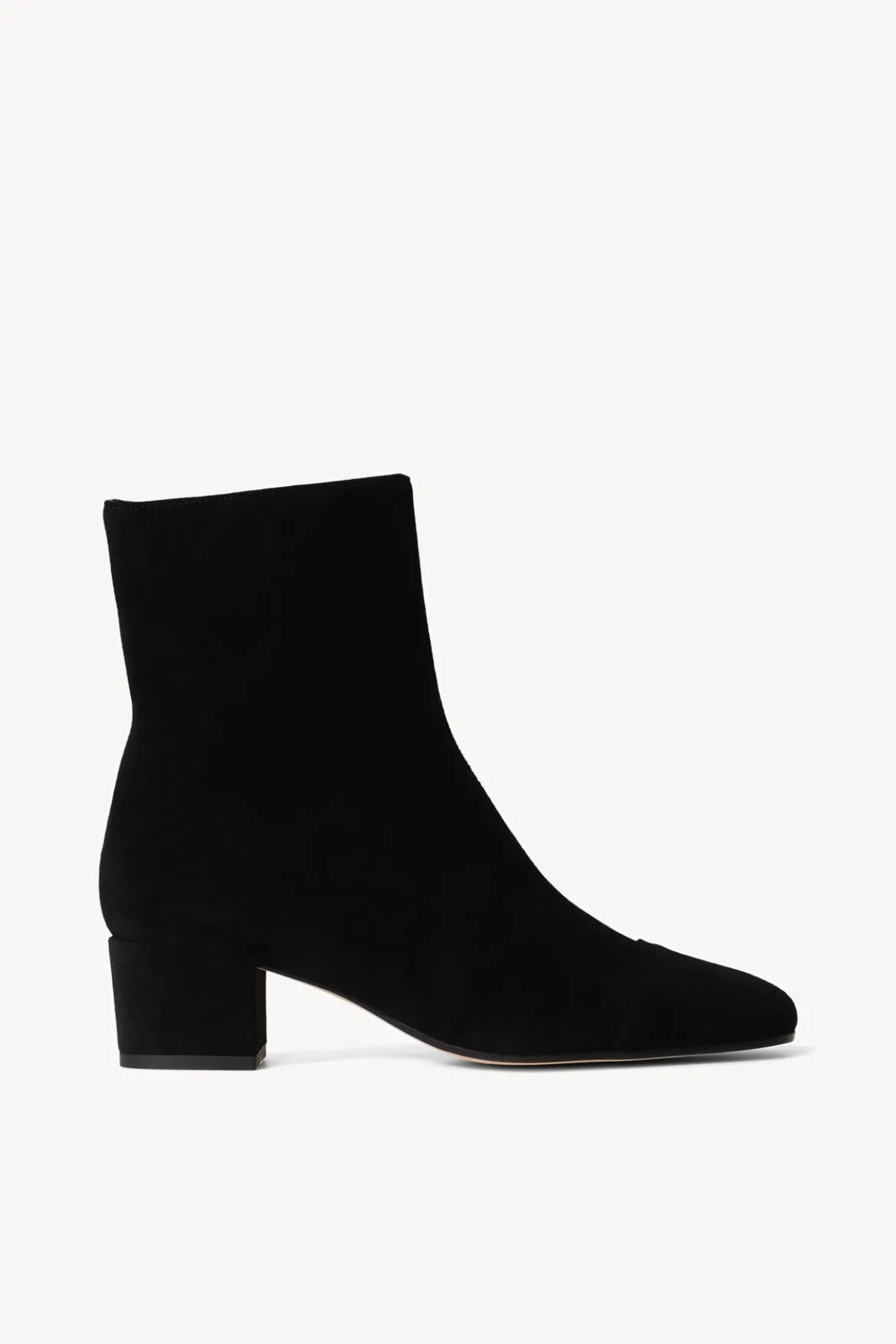 STAUD AIMEE SHORT BOOT BLACK SUEDE