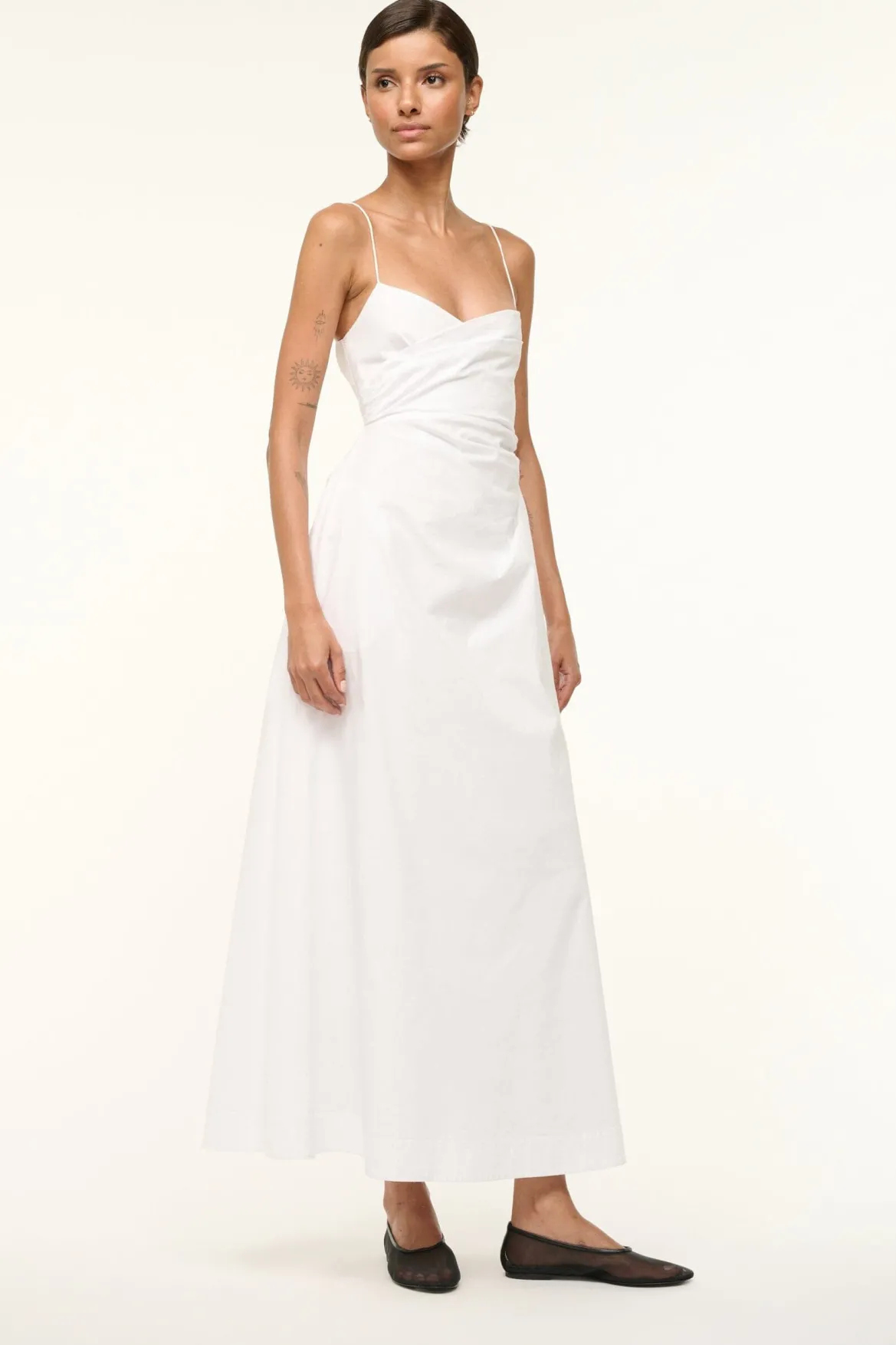 STAUD ALBA BALLET BLACK MESH