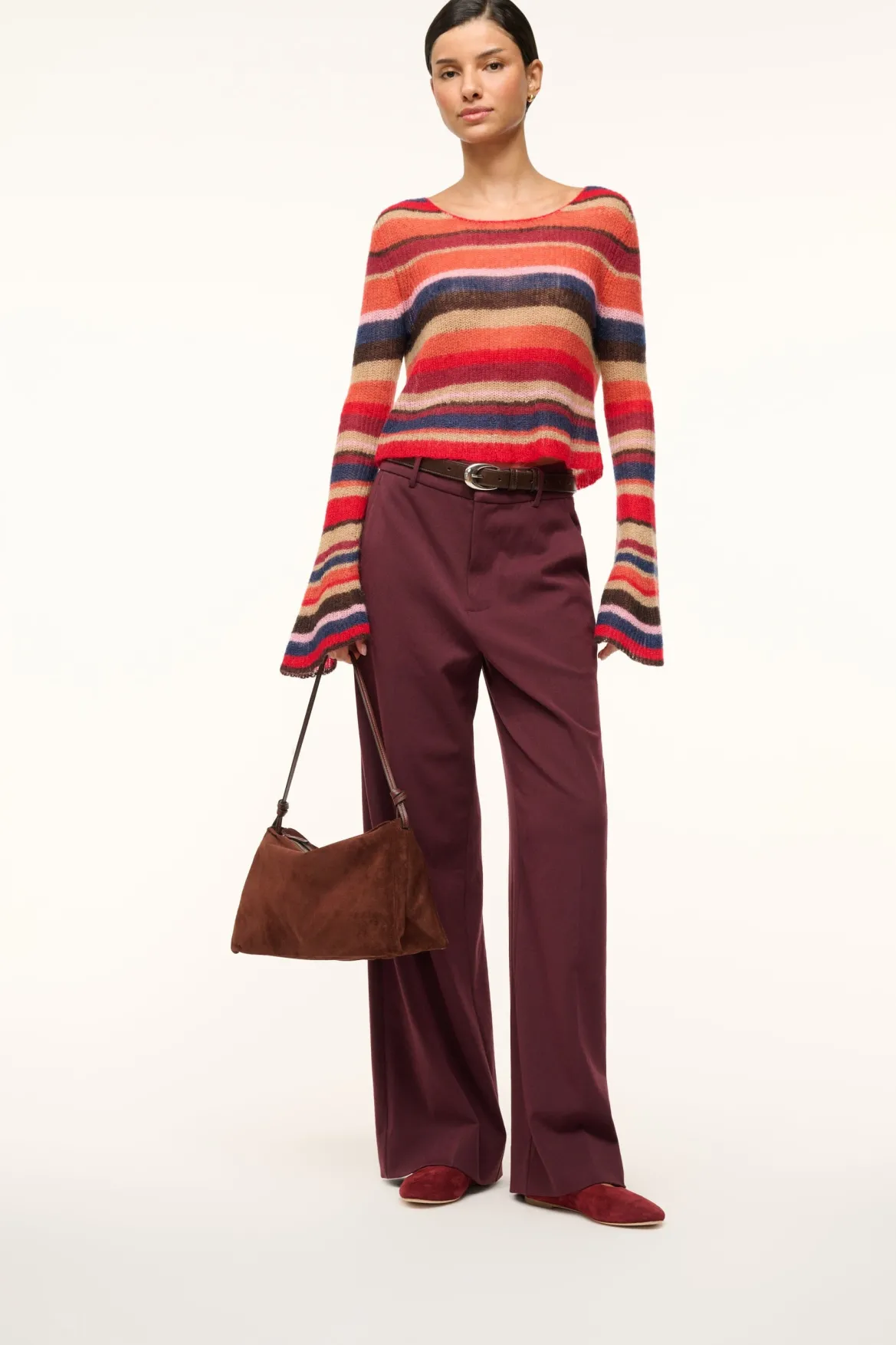 STAUD ALBA BALLET PINOT SUEDE