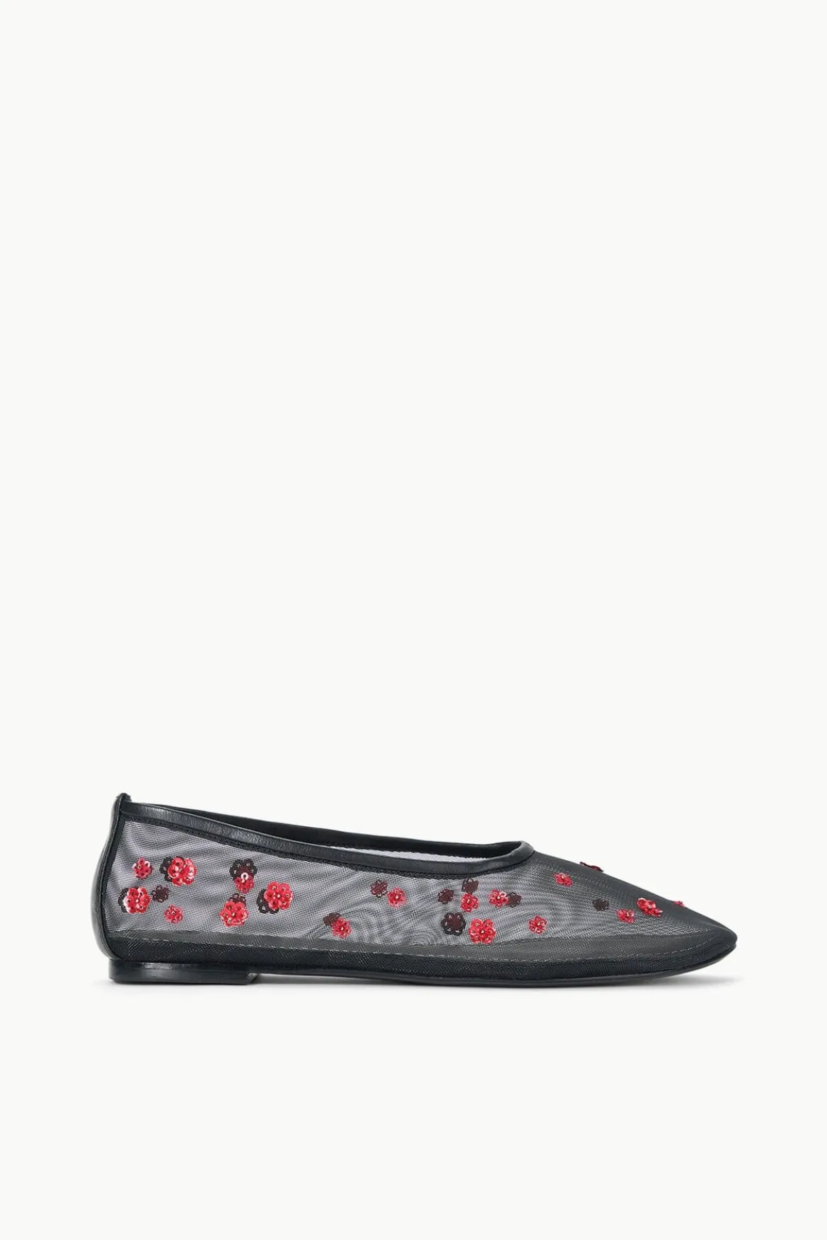 STAUD ALBA BALLET FLAT POPPY