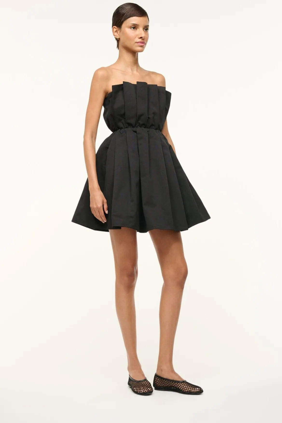 STAUD ALBA BALLET BLACK NETTING