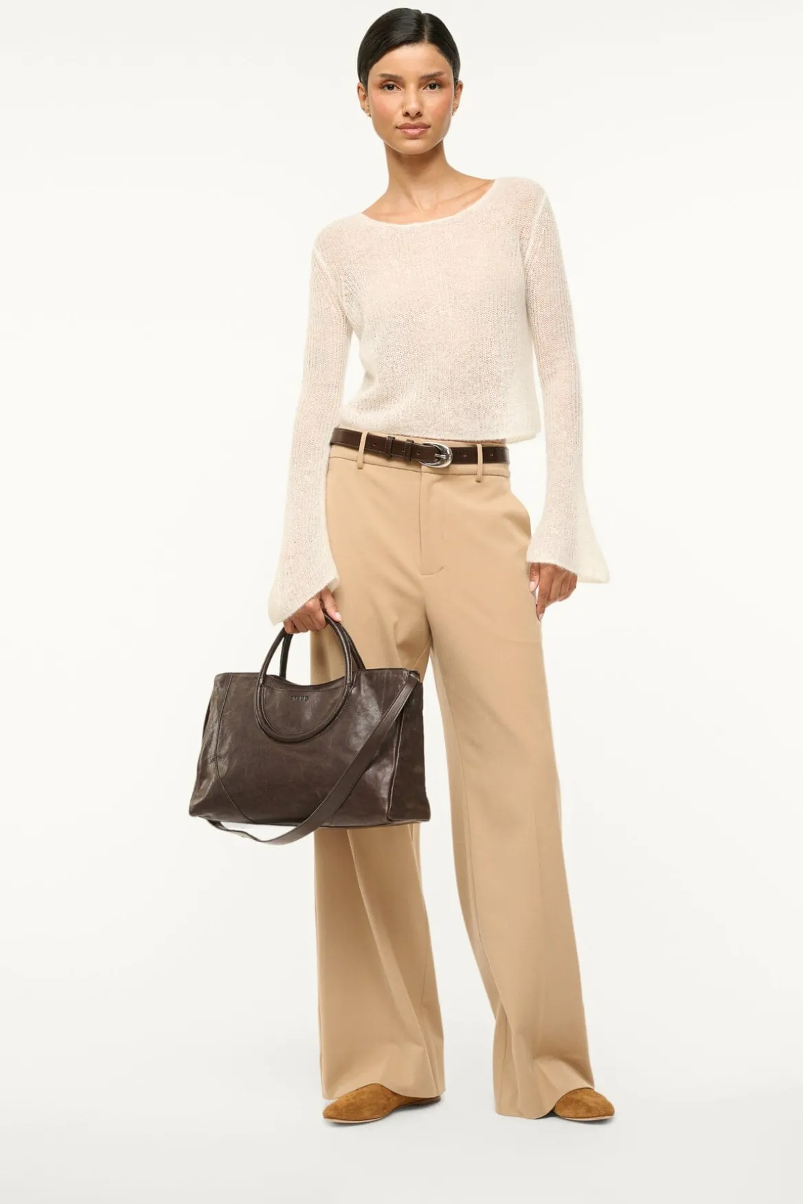 STAUD ALBA BALLET TAN