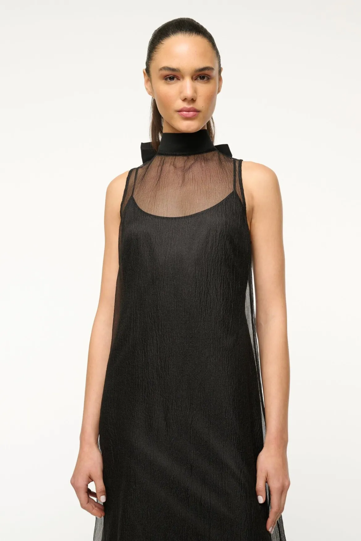STAUD ALBEE DRESS BLACK