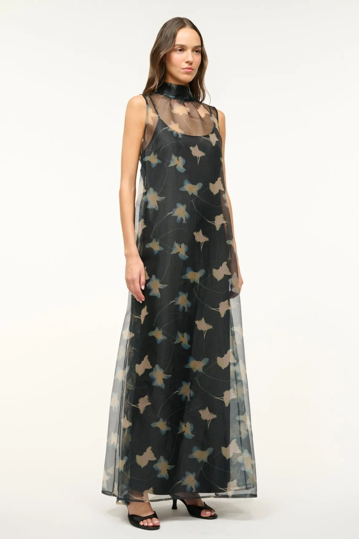 STAUD ALBEE DRESS BOTANICAL SHADOWS