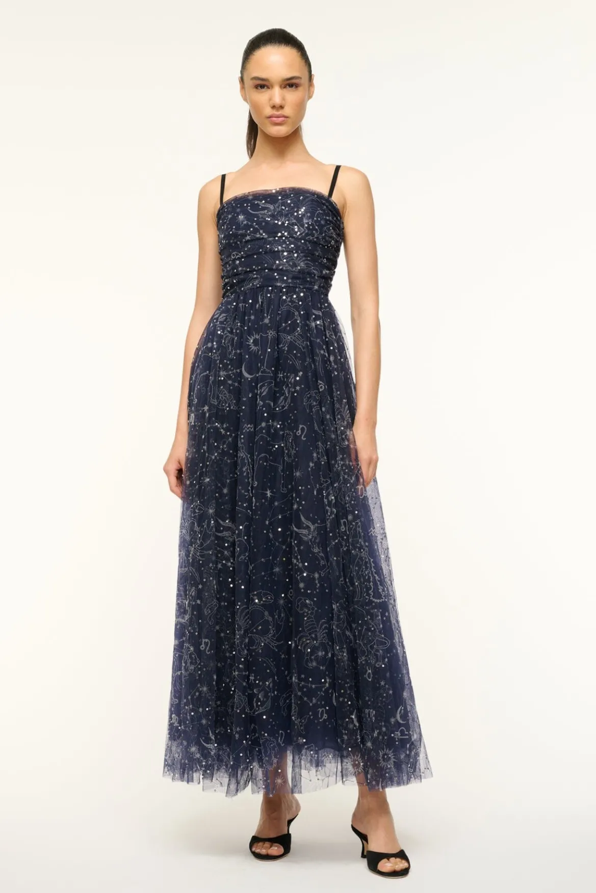 STAUD BETTINA DRESS ZODIAC CONSTELLATION