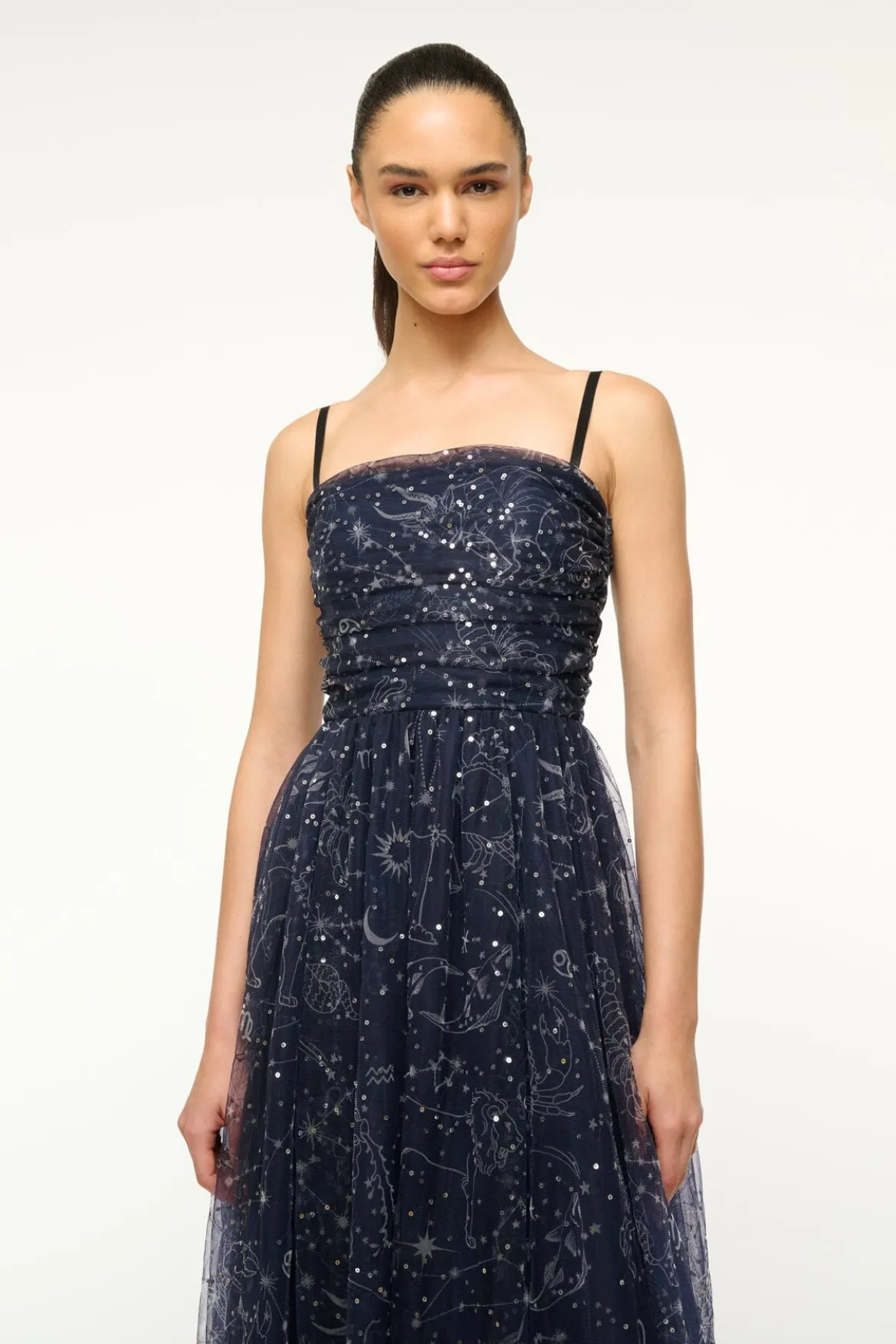STAUD BETTINA DRESS ZODIAC CONSTELLATION
