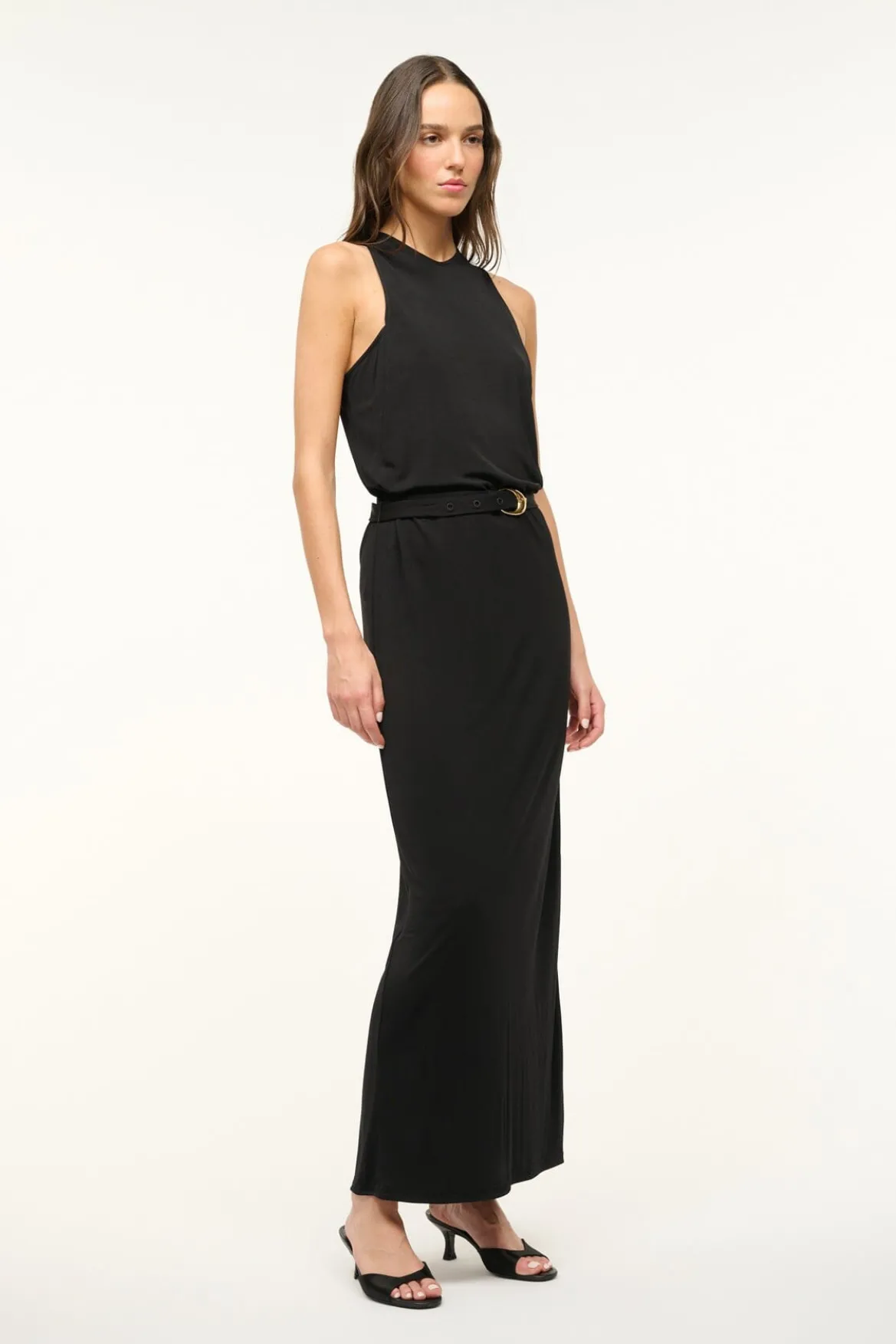 STAUD BRANDY DRESS BLACK