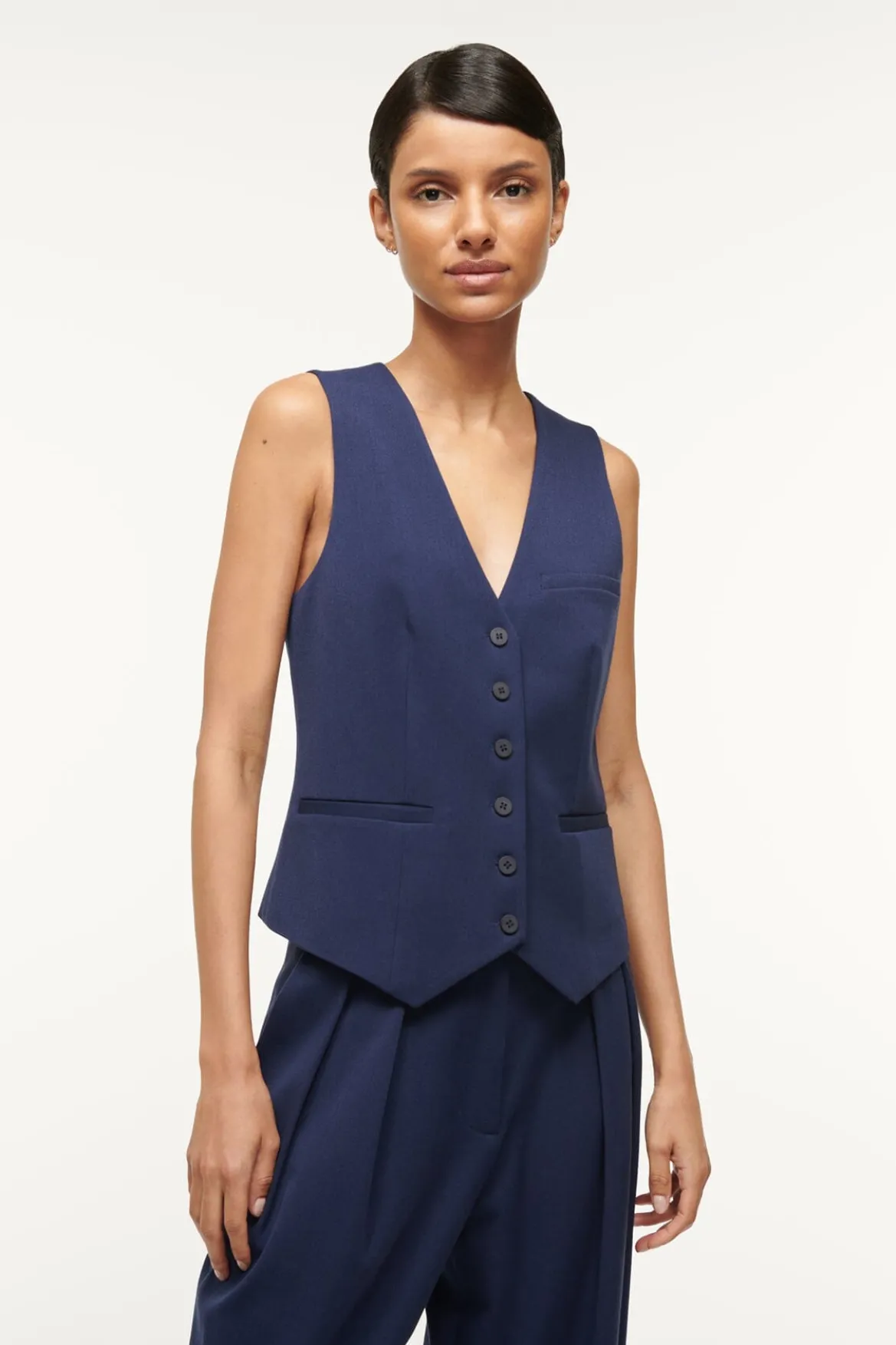 STAUD BRETT VEST NAVY