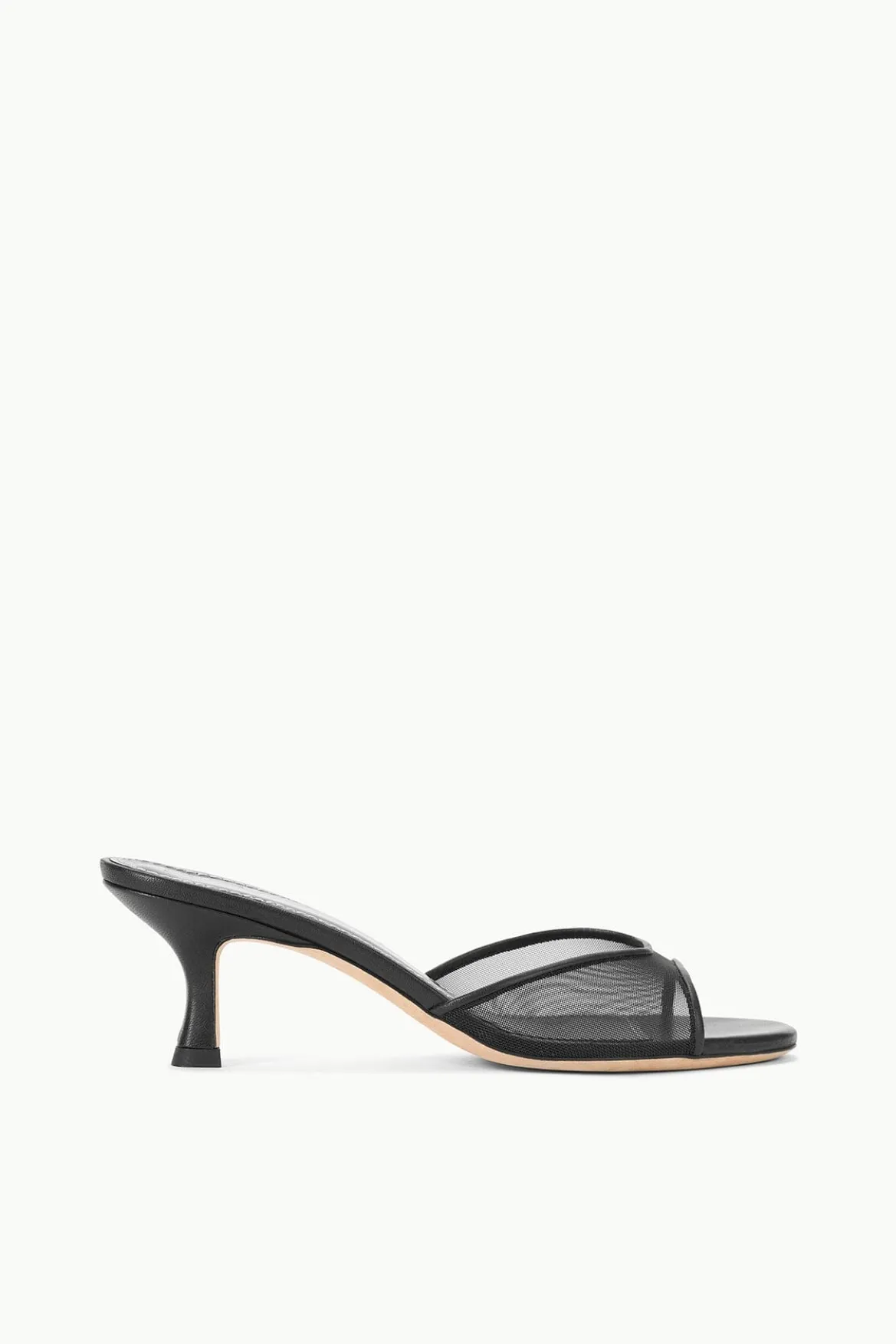STAUD BRIGITTE MULE BLACK MESH
