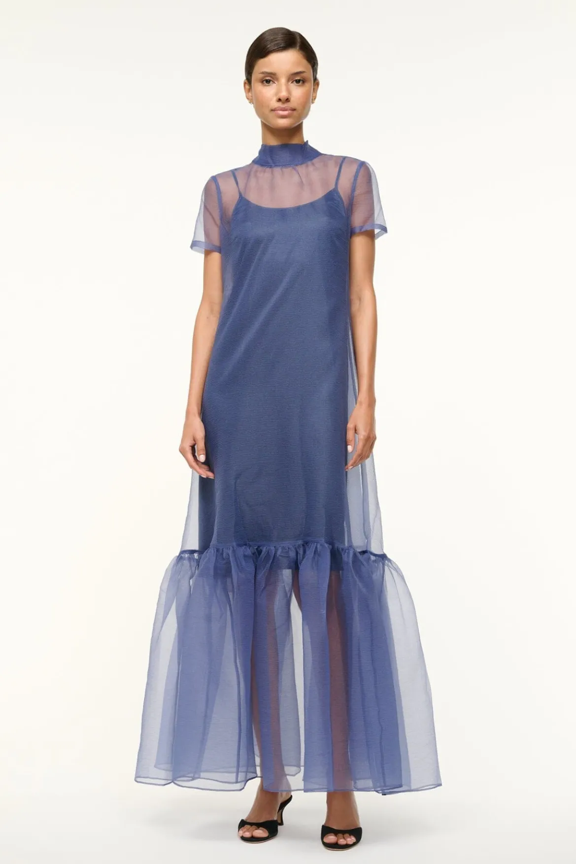 STAUD CALLUNA DRESS NAVY