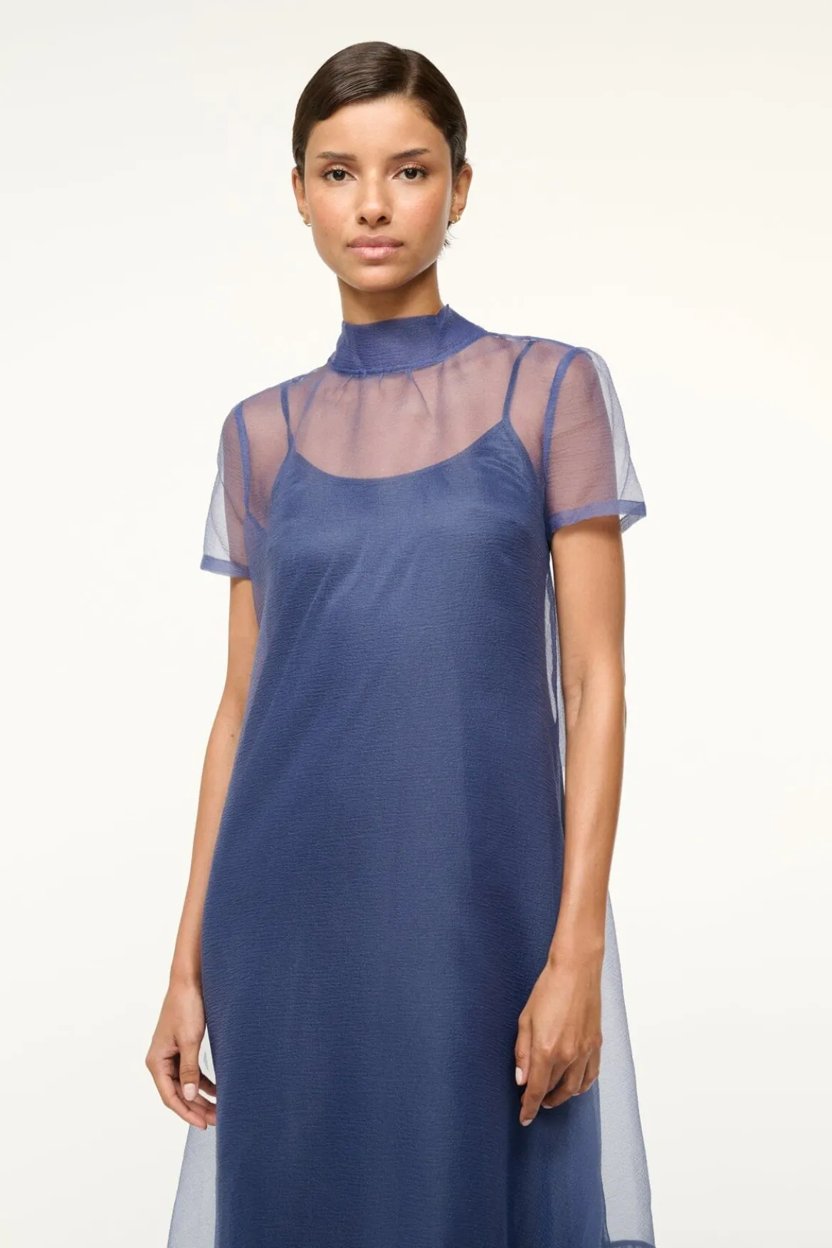 STAUD CALLUNA DRESS NAVY