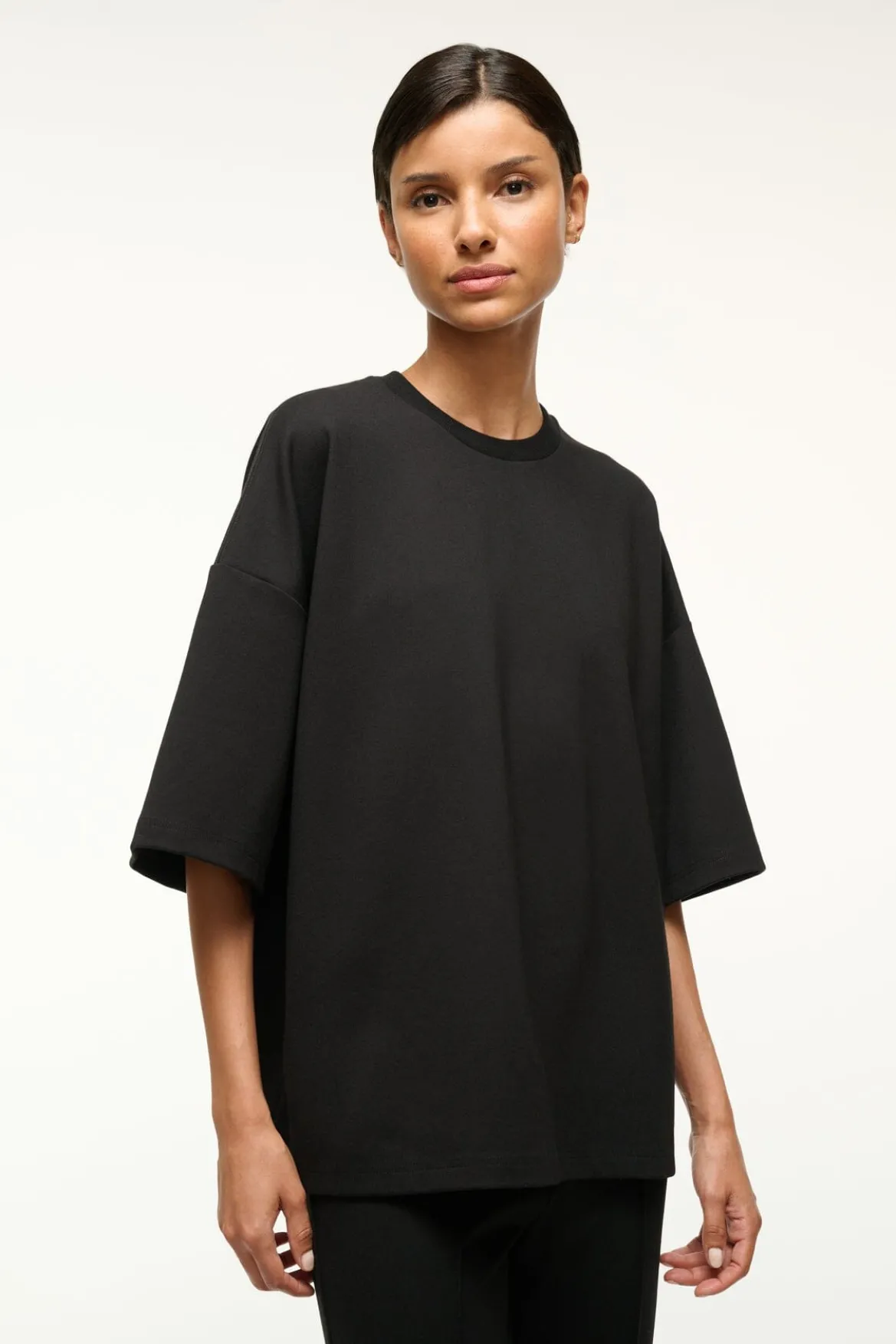 STAUD CAPSULE TOP BLACK