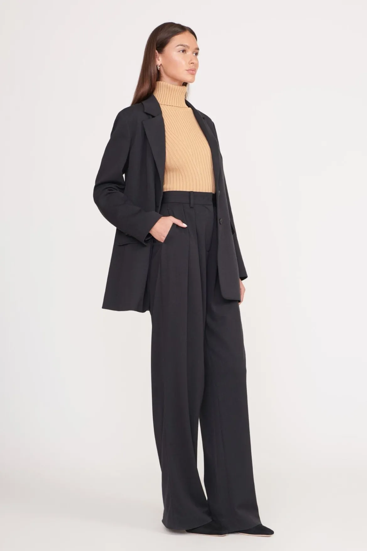 STAUD CITY BLAZER BLACK