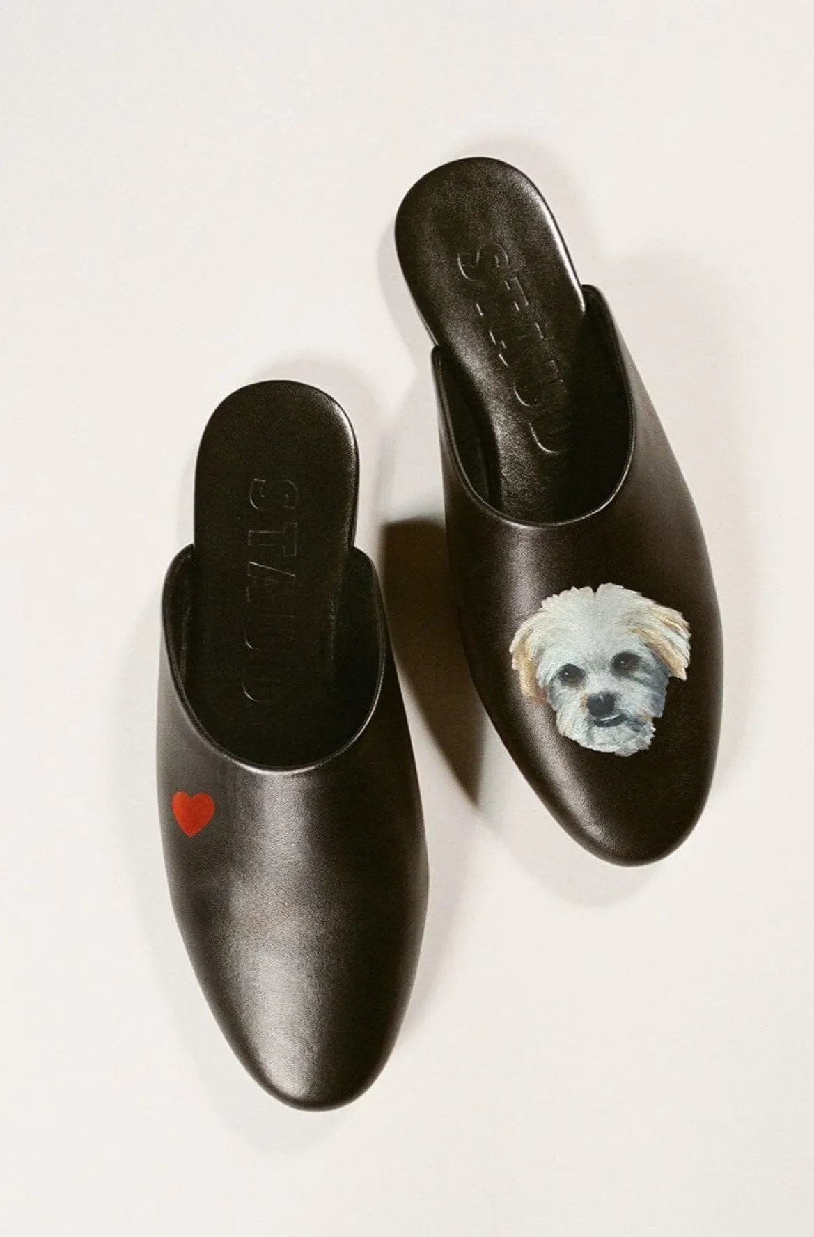 STAUD CUSTOM ABBY SLIPPER BLACK