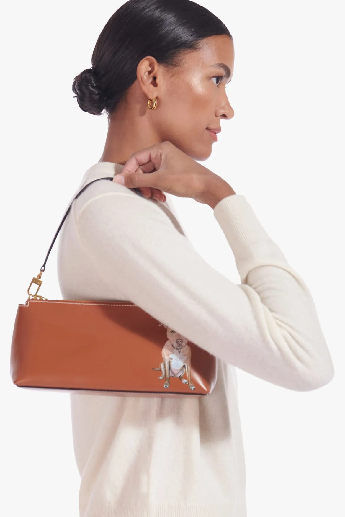 STAUD CUSTOM KAIA SHOULDER BAG | TAN