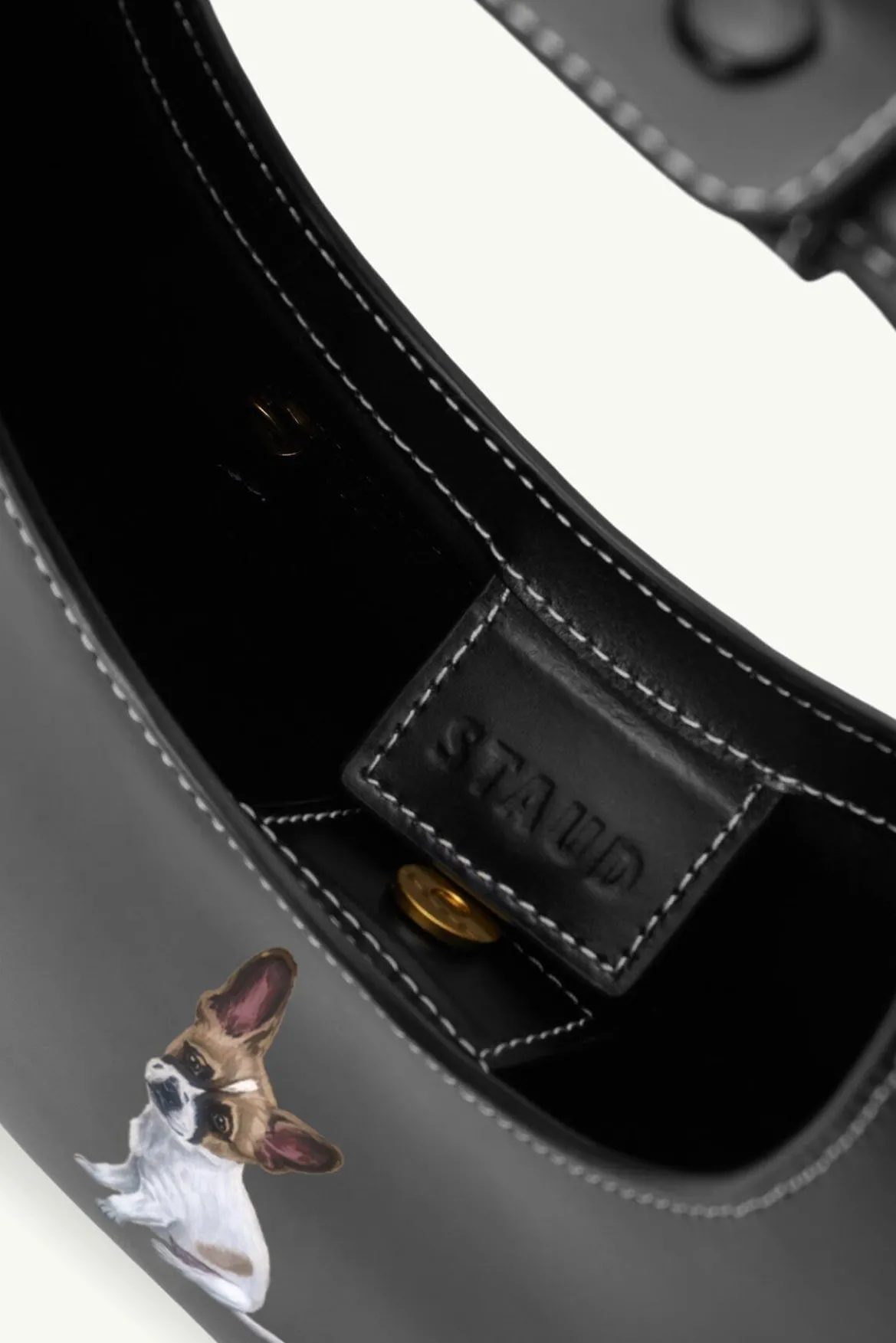STAUD CUSTOM MOON BAG | BLACK