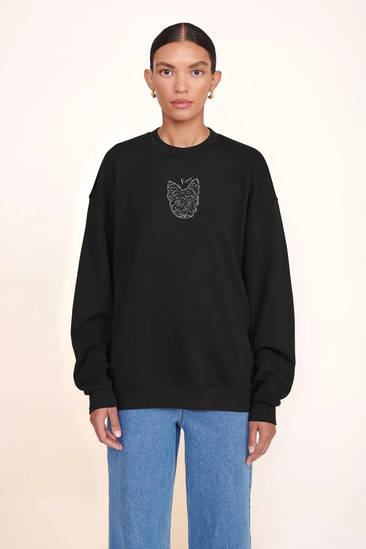 STAUD CUSTOM STAUD x C.BONZ OVERSIZED SWEATSHIRT | GREY