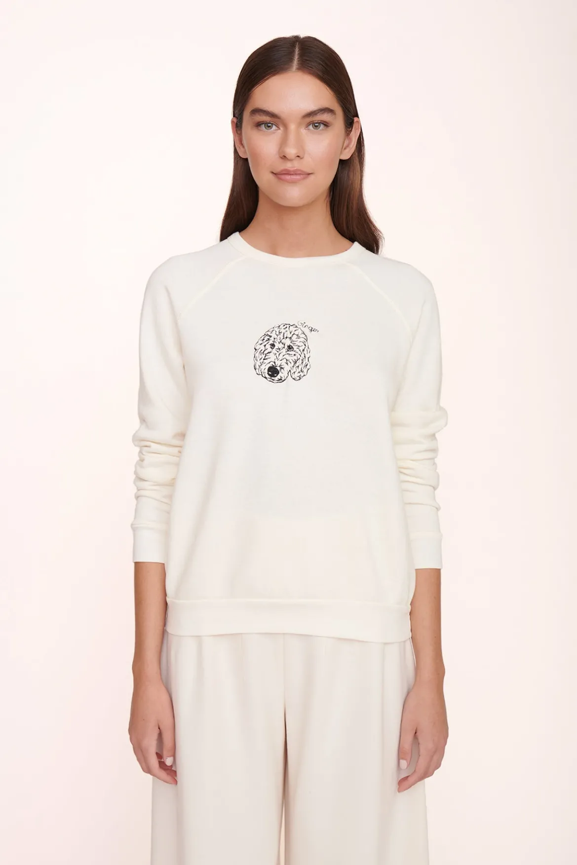 STAUD CUSTOM SWEATSHIRT | CREAM