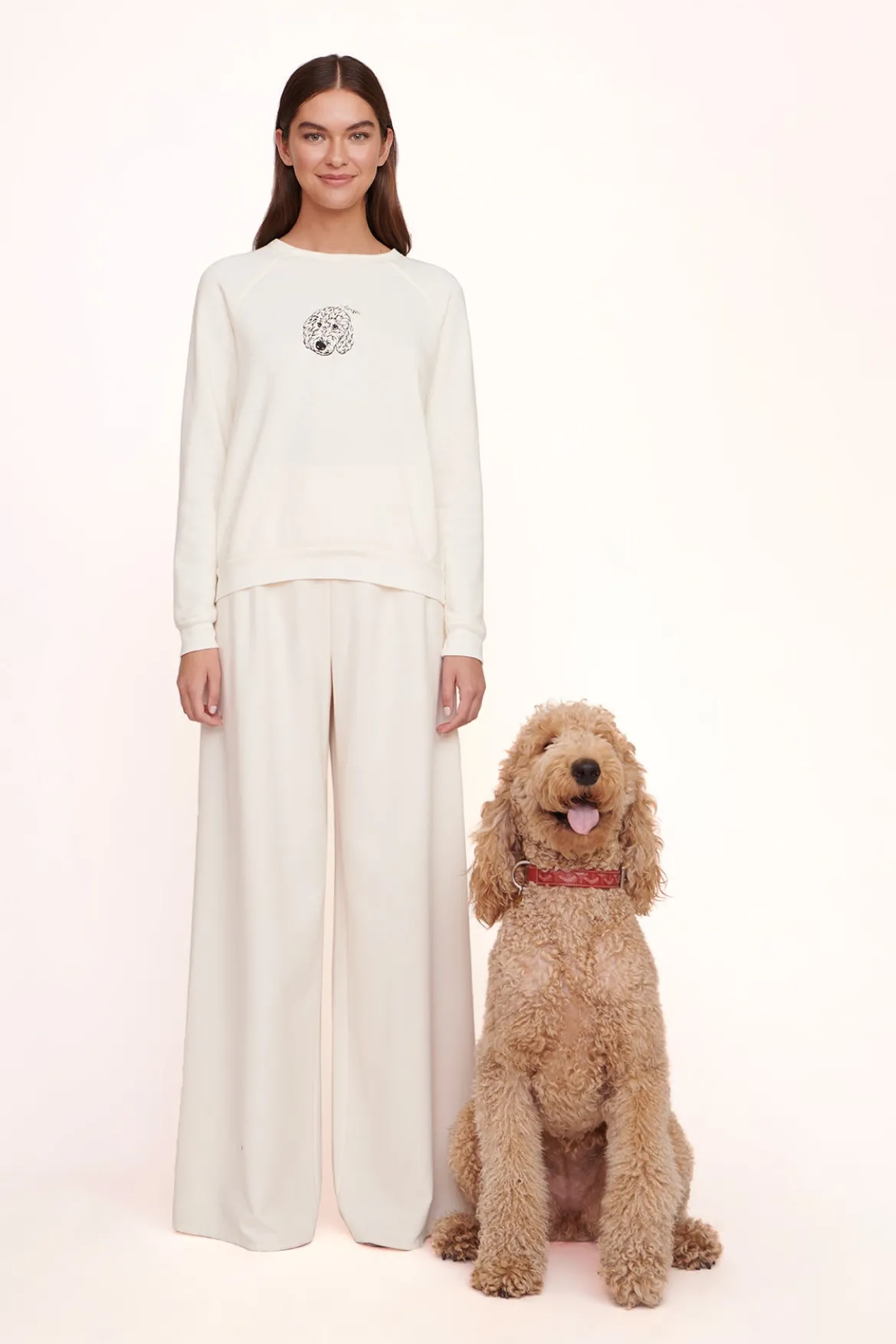 STAUD CUSTOM SWEATSHIRT | CREAM