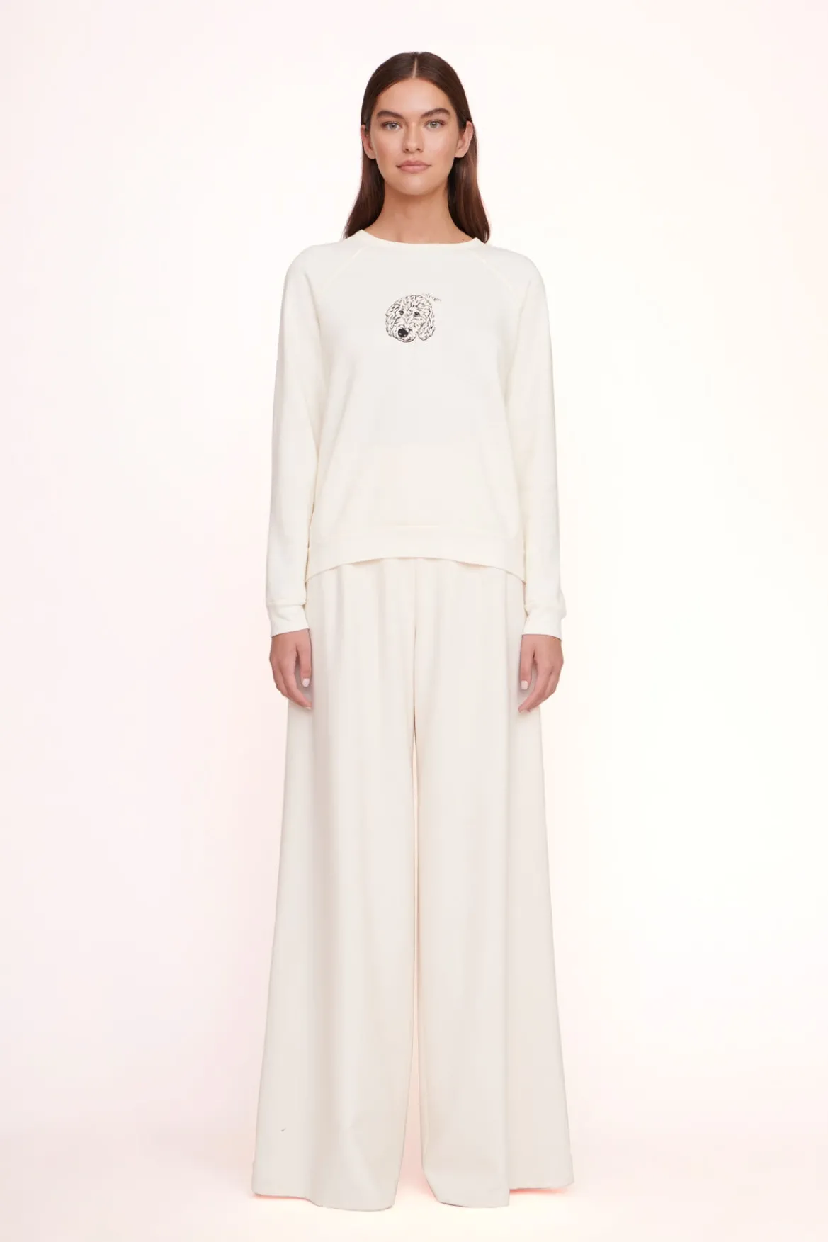 STAUD CUSTOM SWEATSHIRT | CREAM