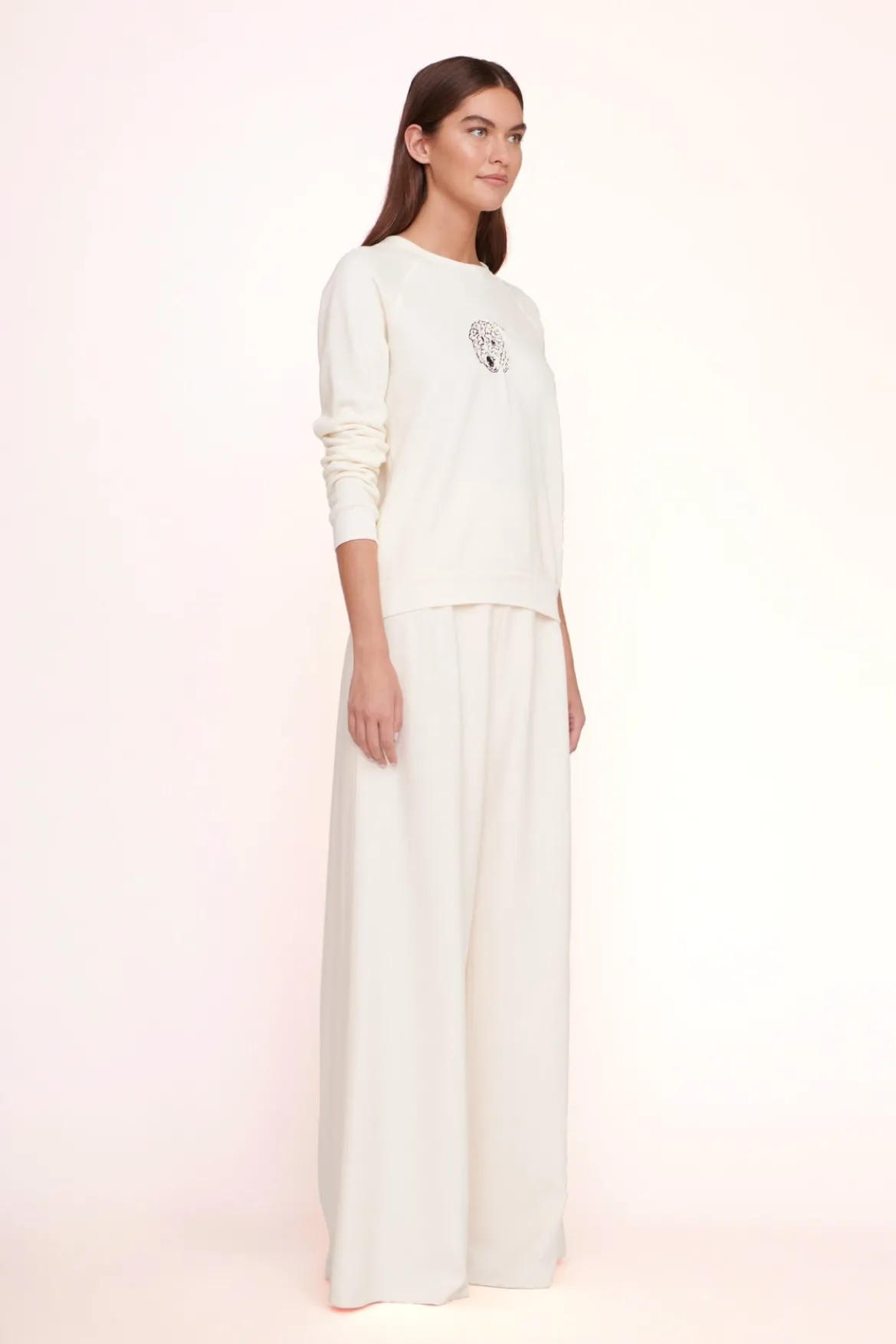 STAUD CUSTOM SWEATSHIRT | CREAM