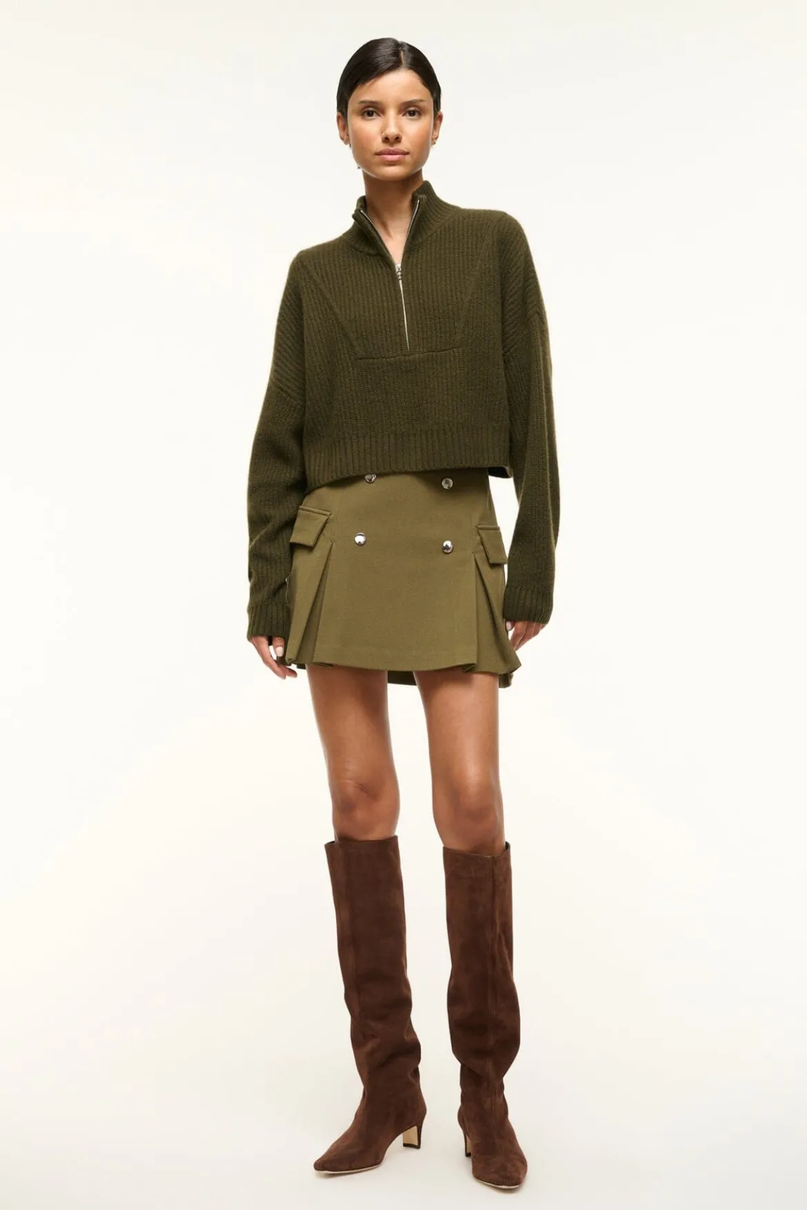 STAUD DIVISION SKIRT SERGEANT GREEN