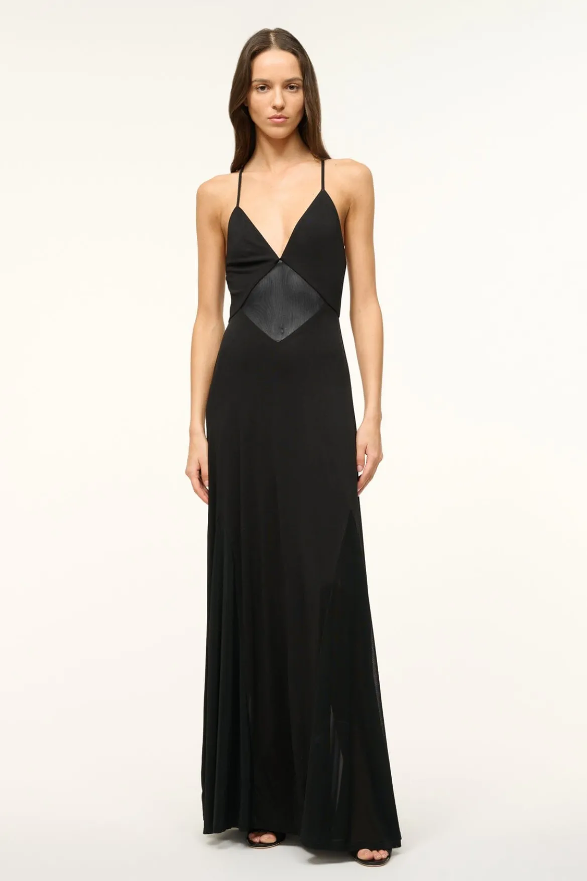 STAUD FLEUR DRESS BLACK