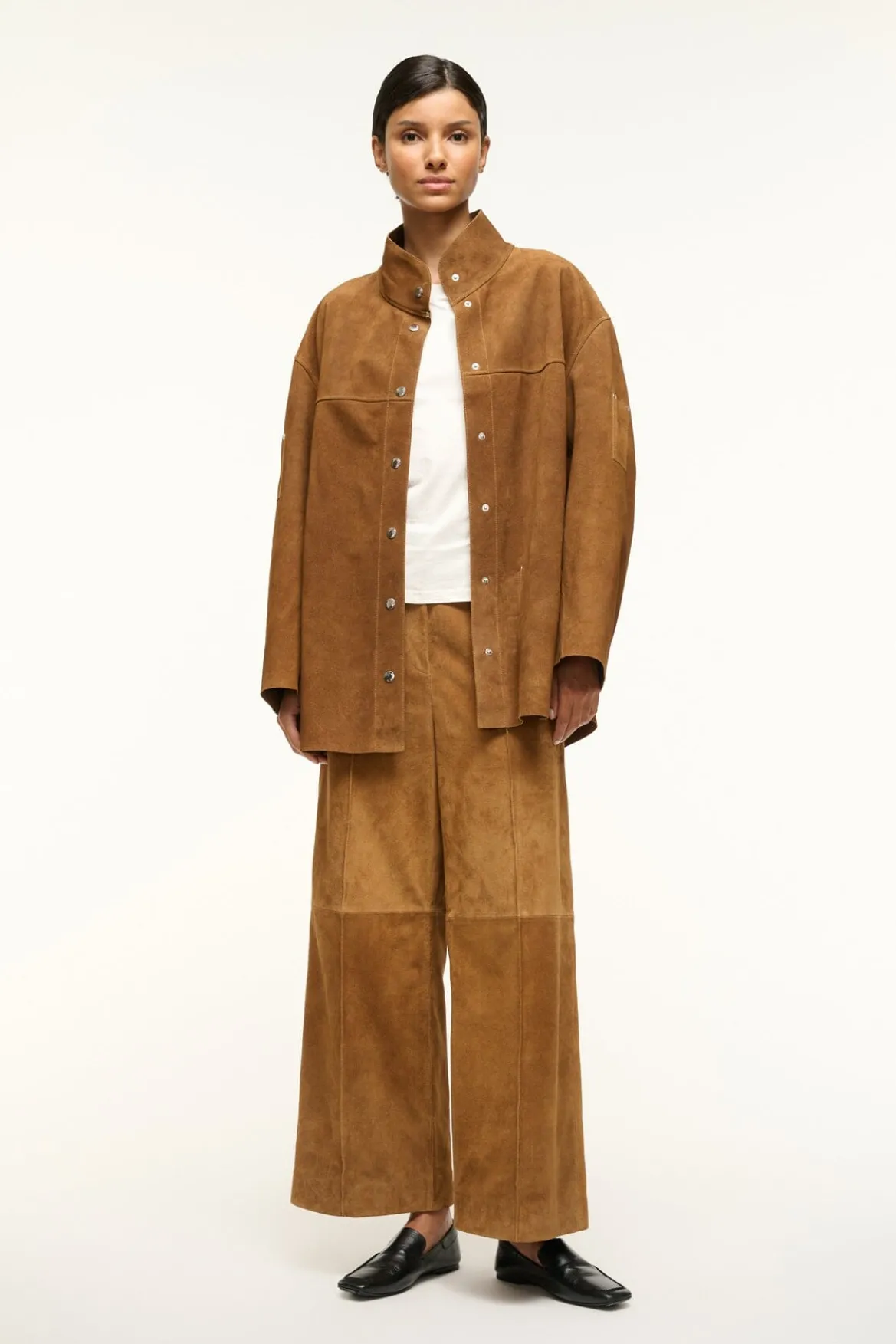 STAUD FOUNDATION JACKET TAN