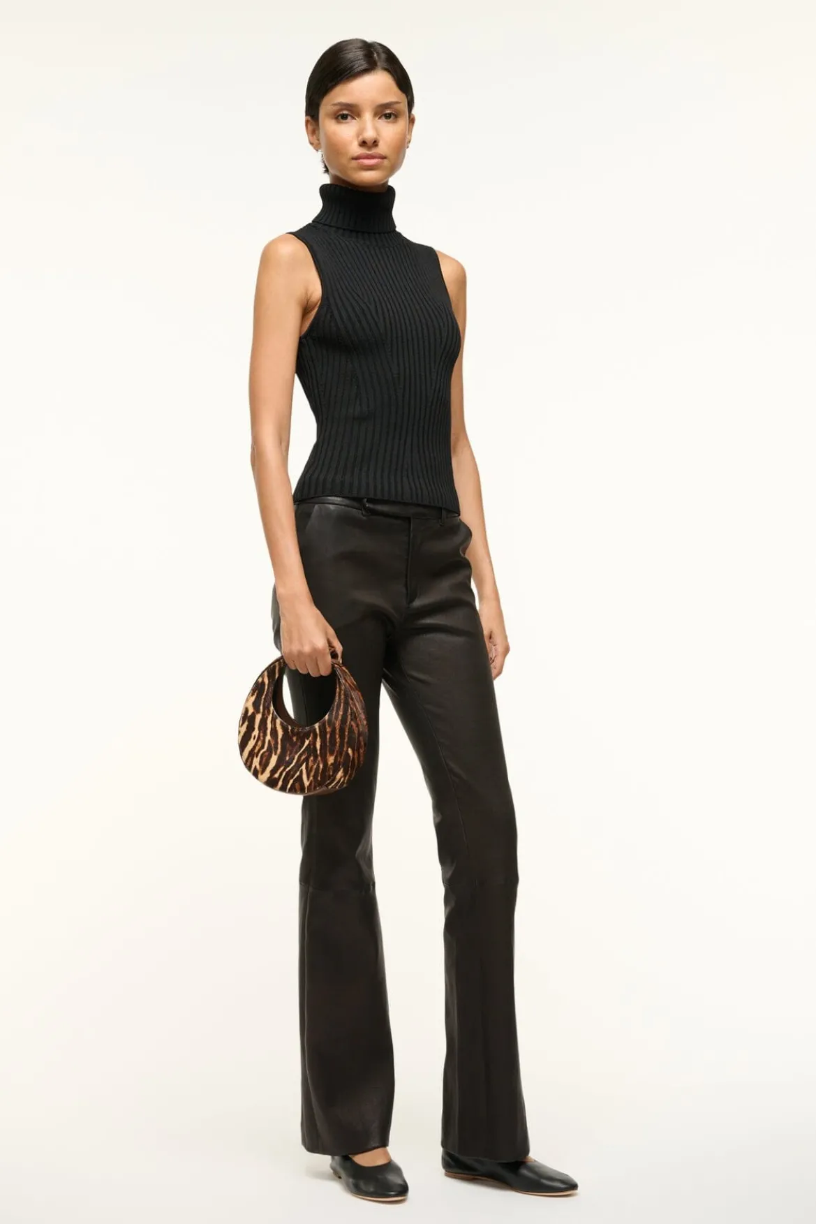 STAUD GOODNIGHT MOON LADY LEOPARD CACAO