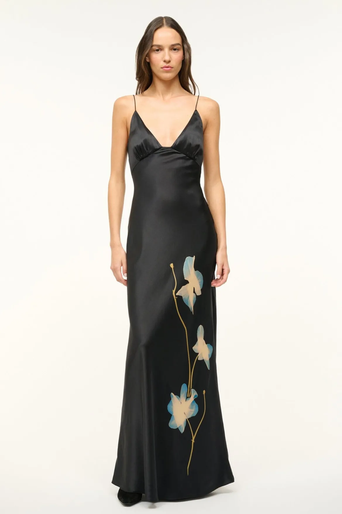 STAUD HANK DRESS BOTANICAL SHADOWS