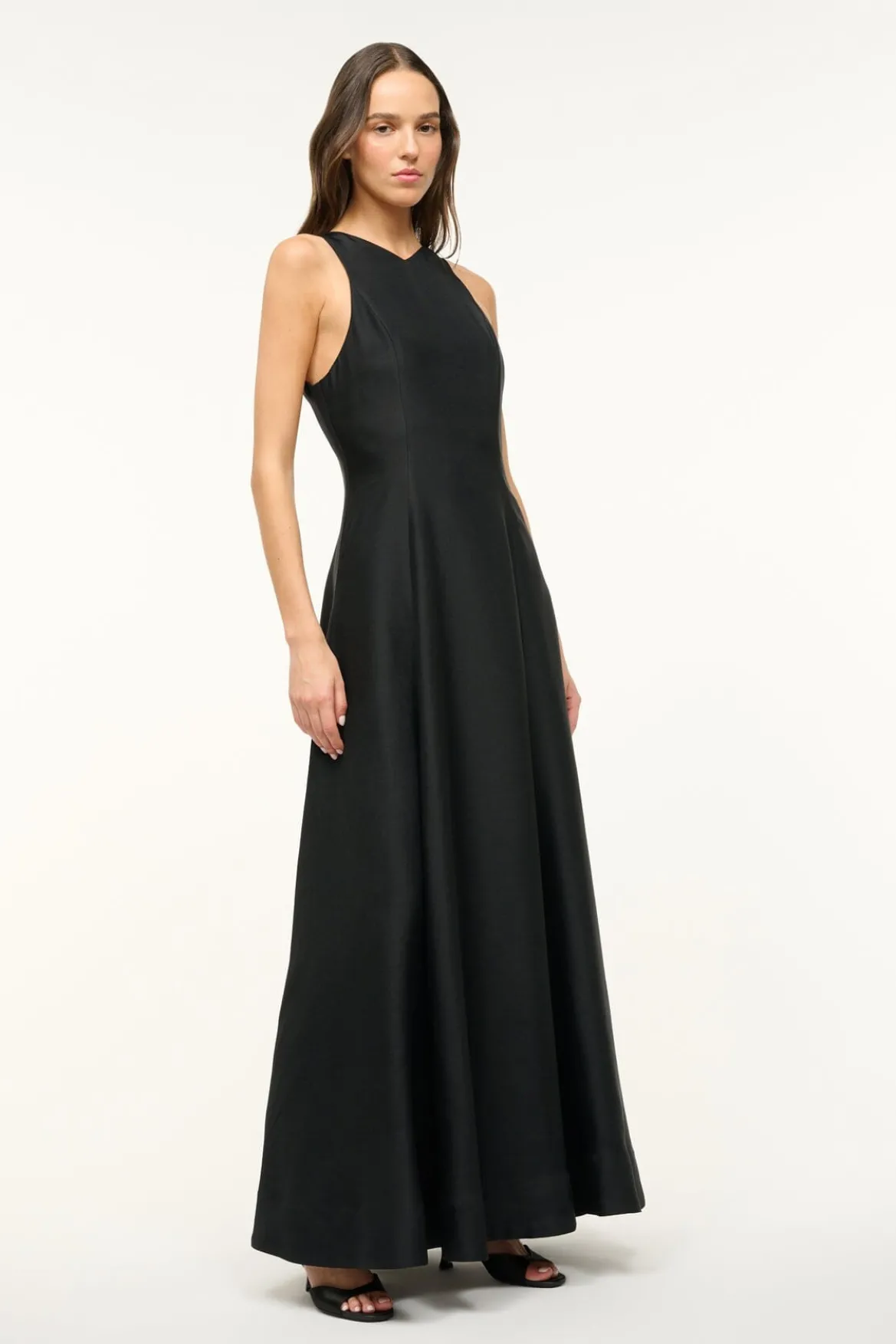 STAUD HEIKE DRESS BLACK