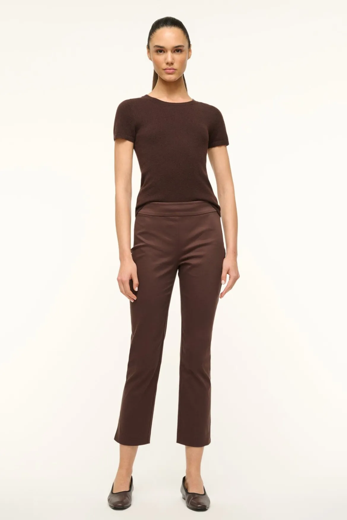 STAUD HUNTER PANT DARK CHOCOLATE