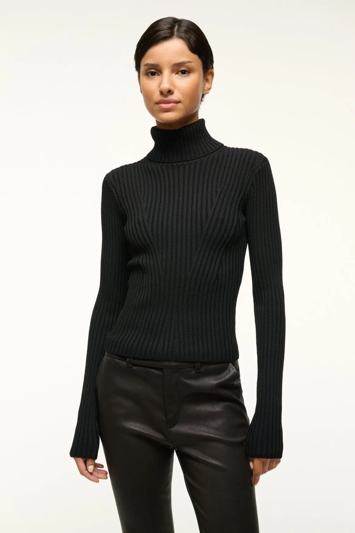 STAUD JACE TOP BLACK