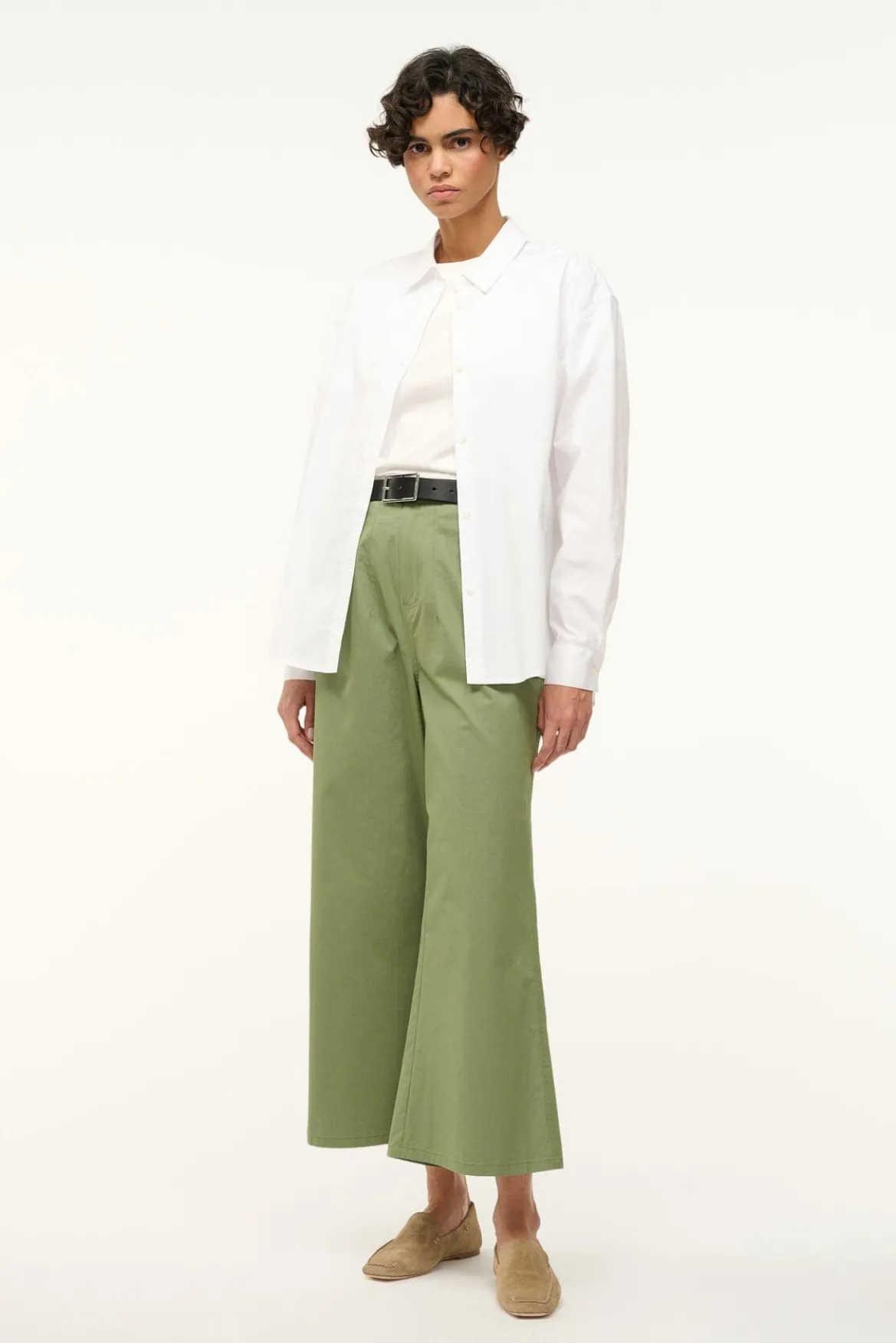 STAUD KELLY SHIRT WHITE