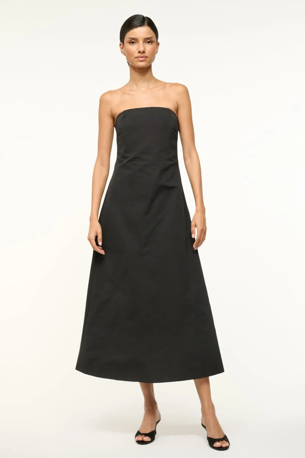 STAUD KENNEDY DRESS BLACK