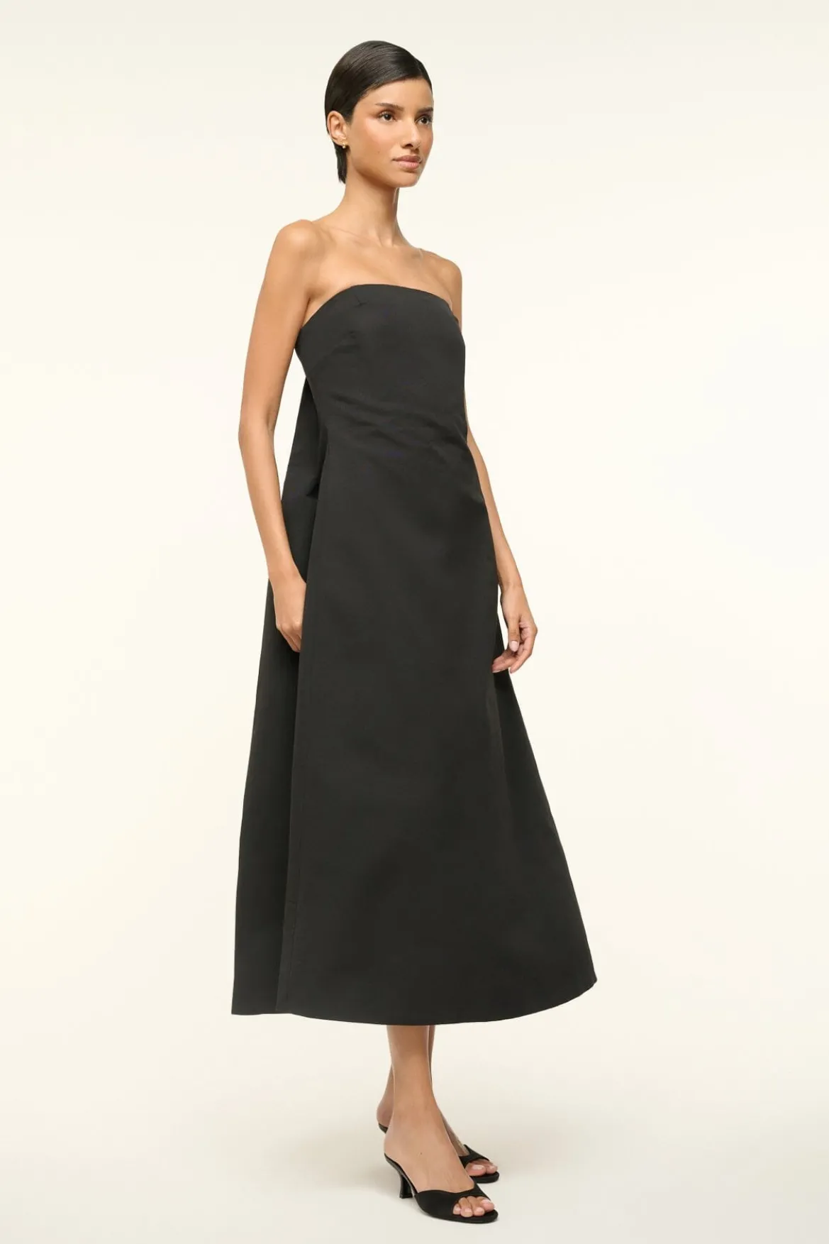 STAUD KENNEDY DRESS BLACK