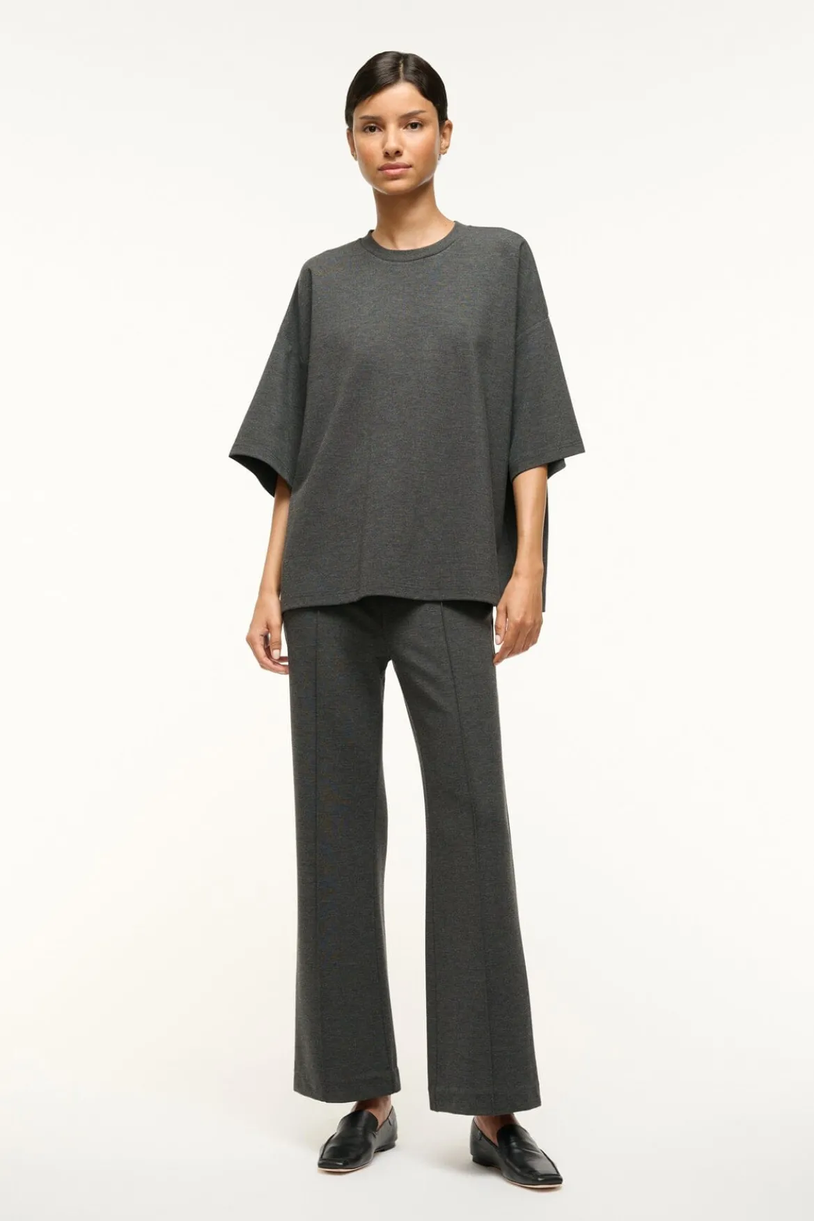 STAUD KNACK PANT HEATHER GREY