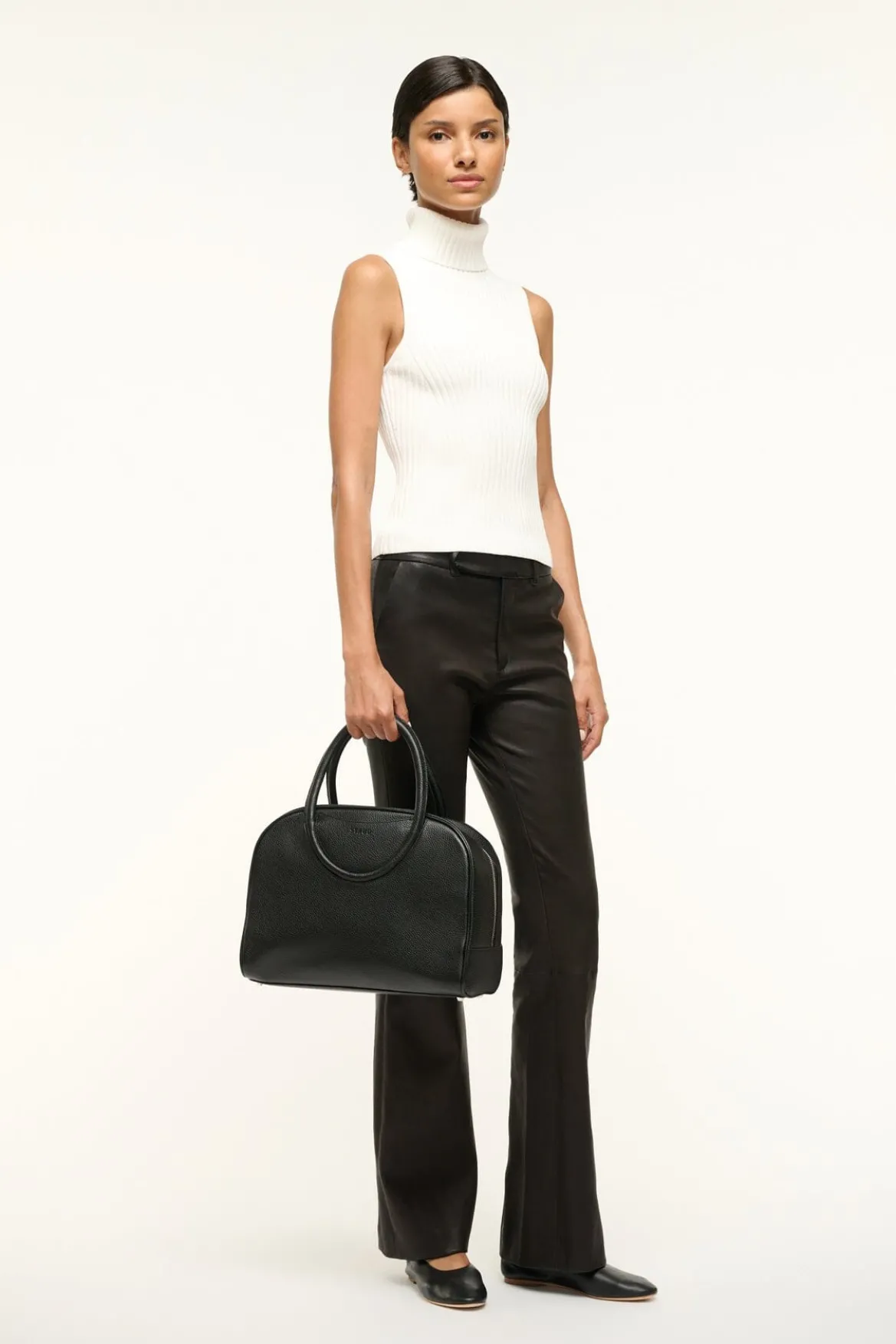 STAUD MAUDE BOWLER BAG BLACK