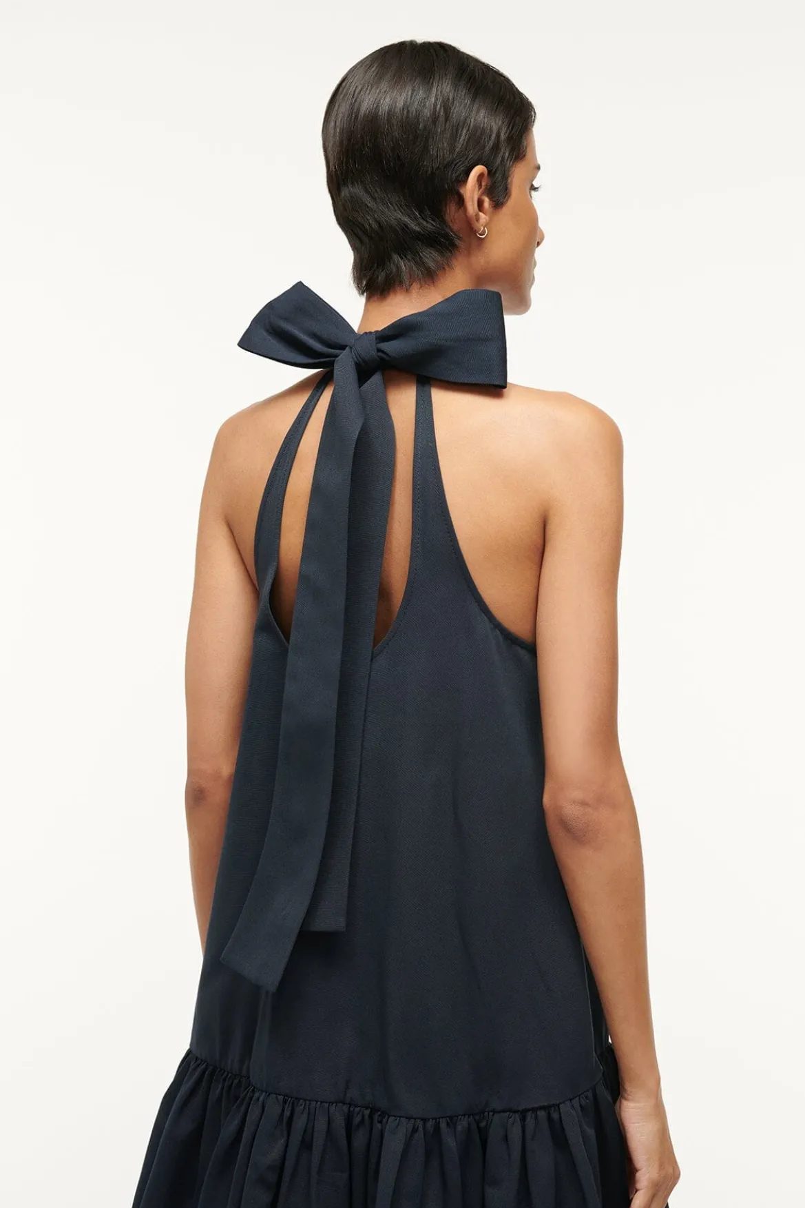 STAUD MAXI MARLOWE DRESS NAVY