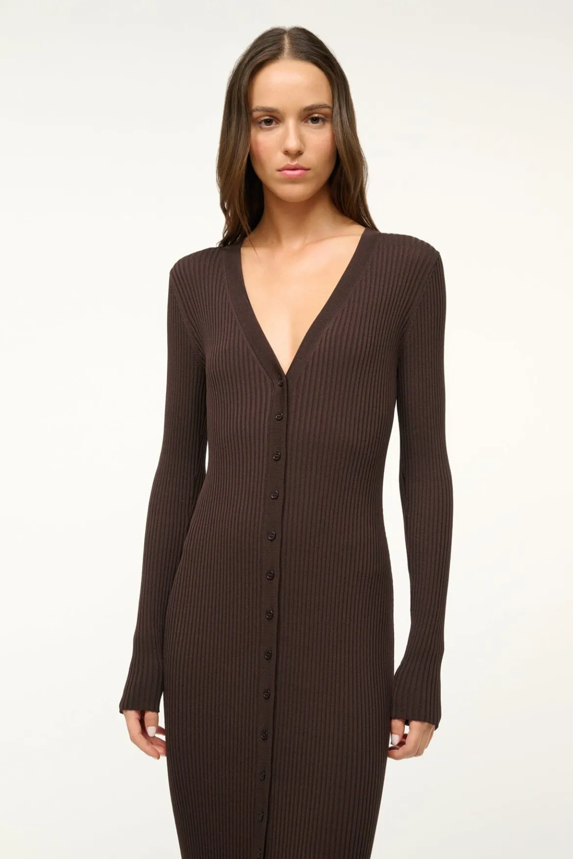 STAUD MAXI SHOKO SWEATER EARTH