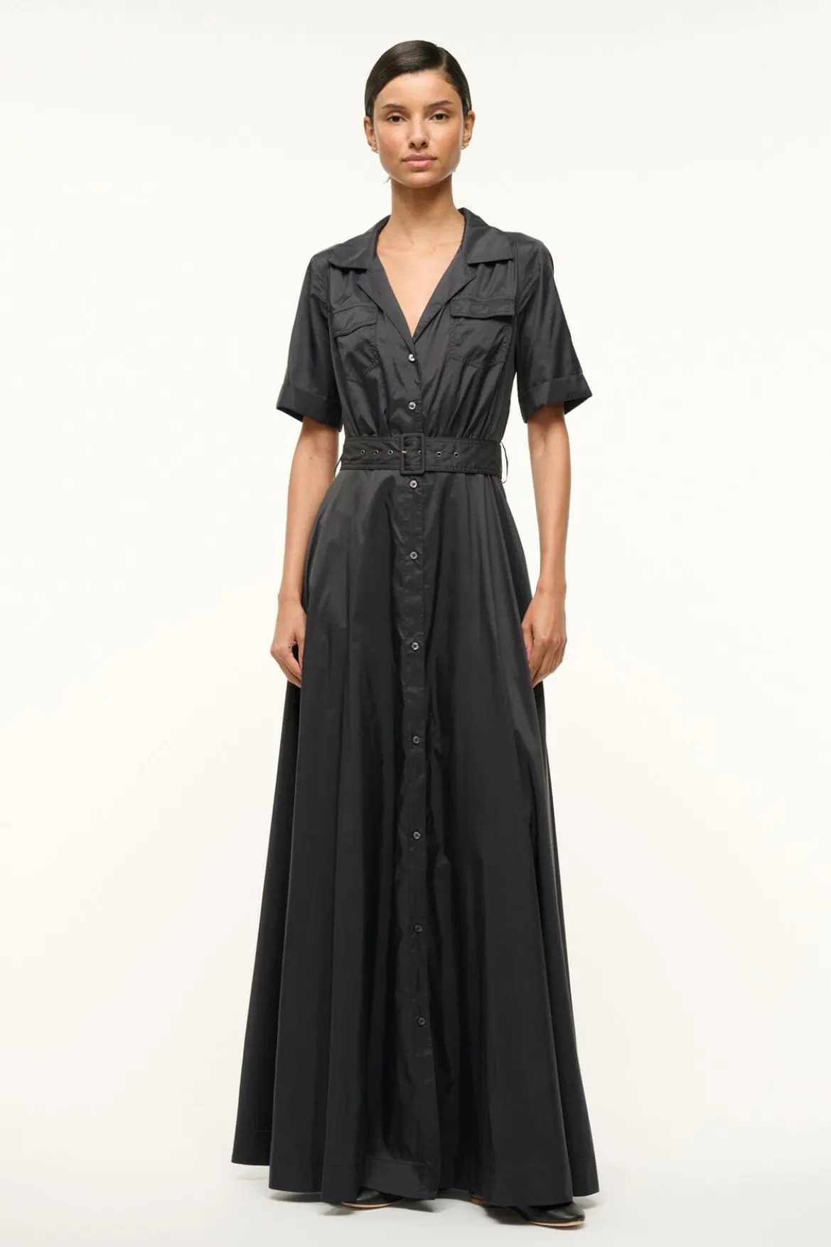 STAUD MILLIE DRESS | BLACK