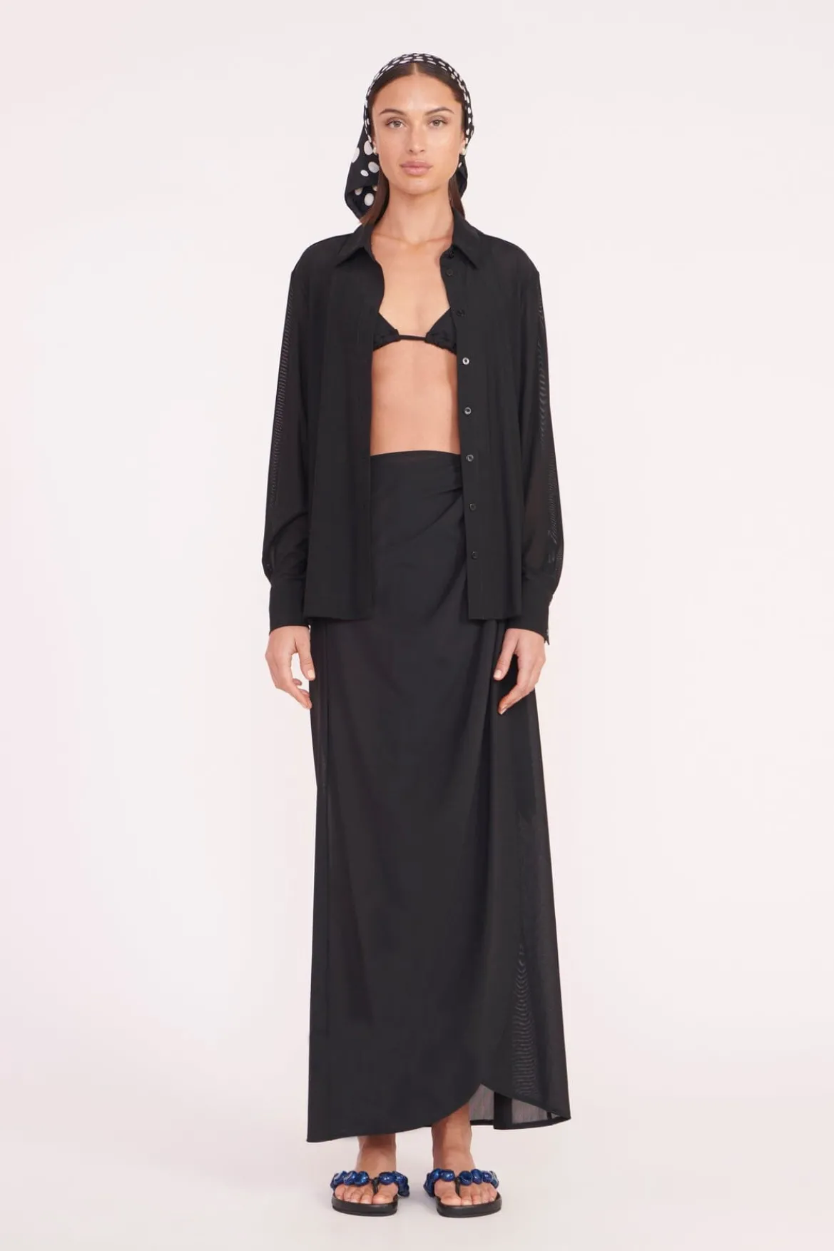 STAUD MIRIAM TOP BLACK