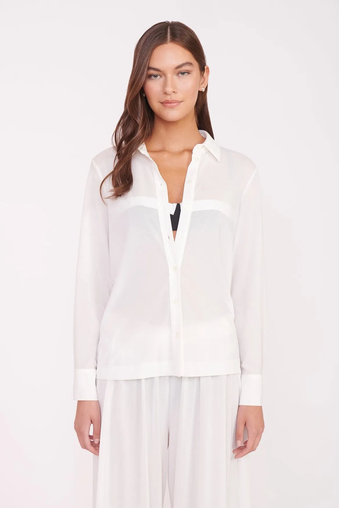 STAUD MIRIAM TOP WHITE
