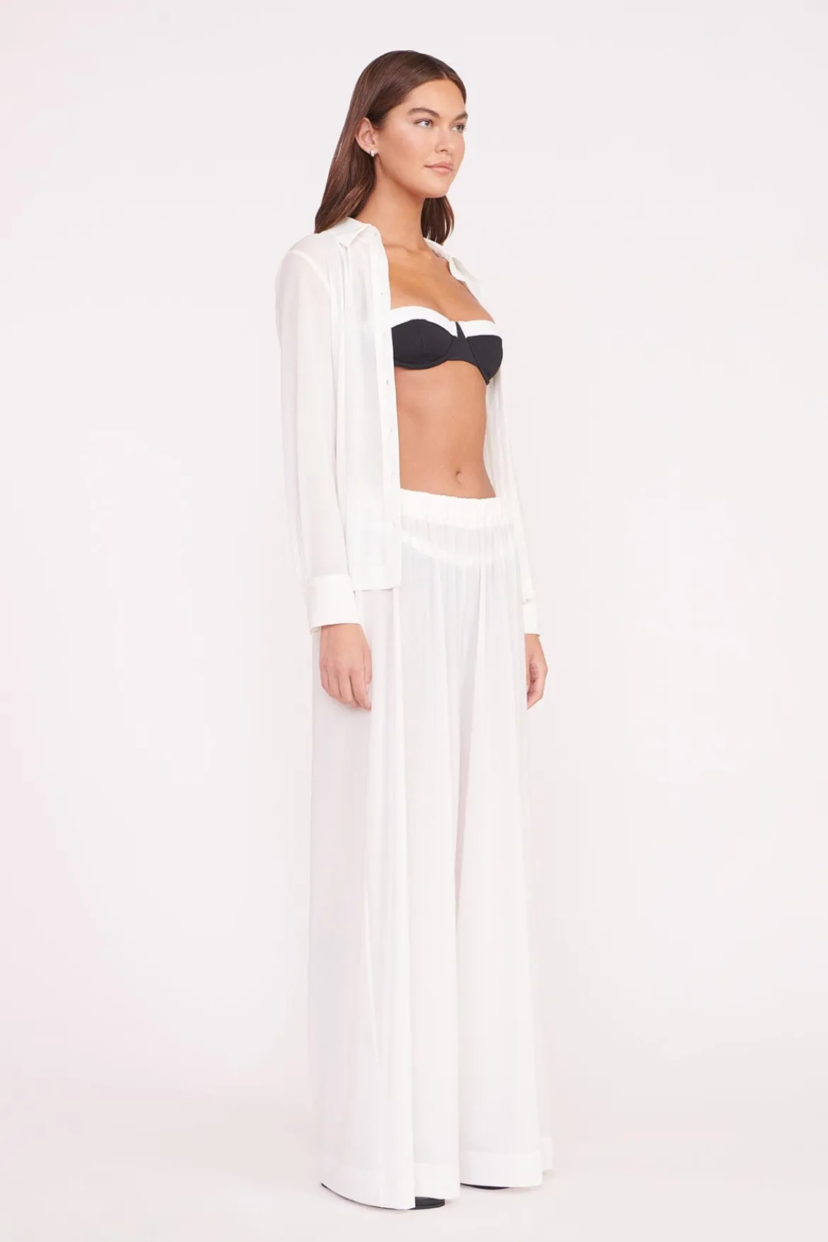 STAUD MIRIAM TOP WHITE