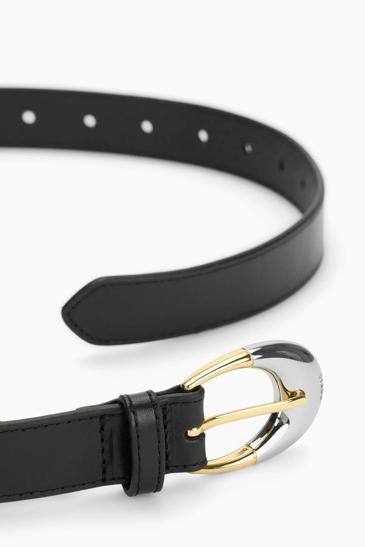 STAUD MOON BUCKLE BELT - 26MM BLACK TWO-TONE