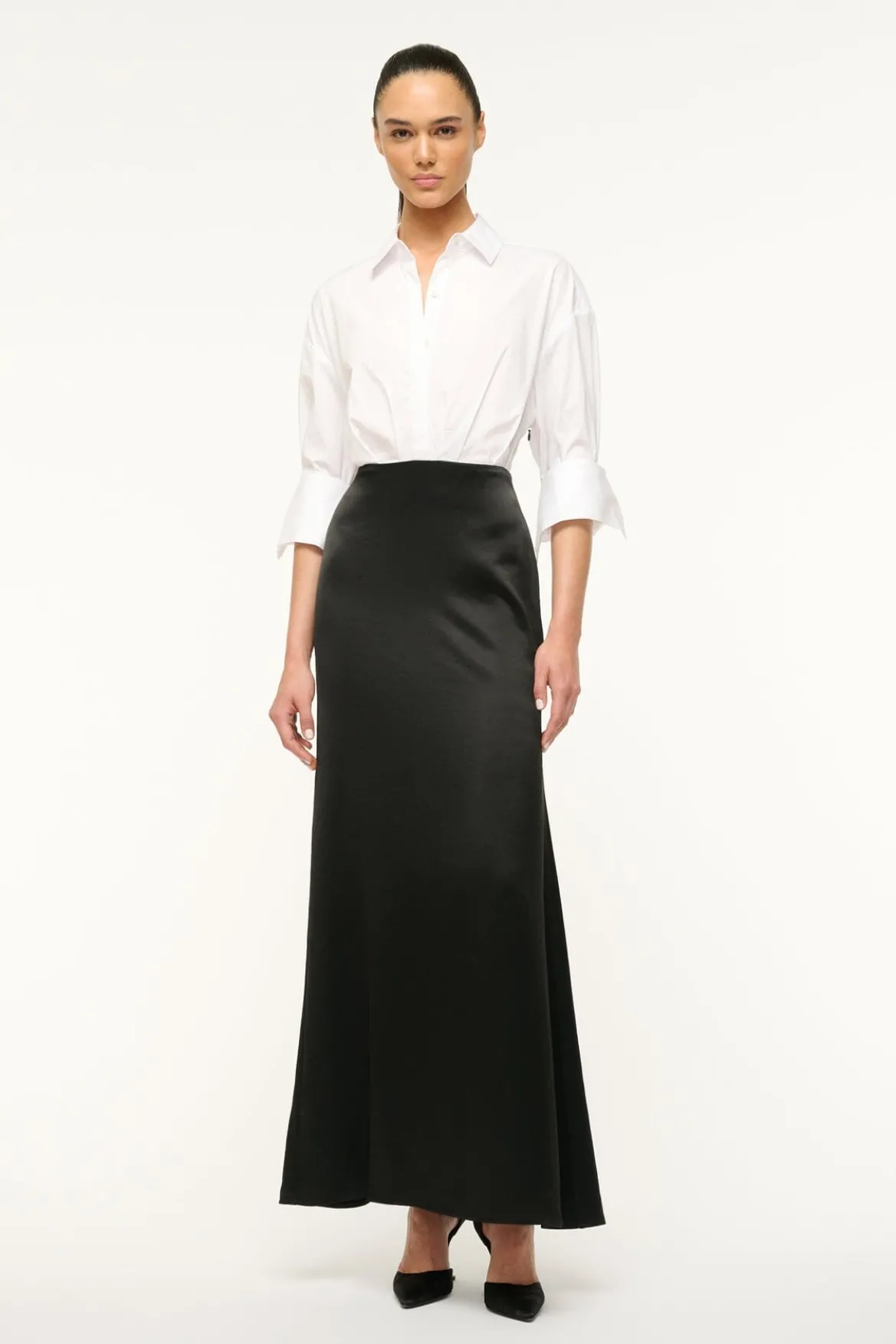 STAUD NILE DRESS BLACK