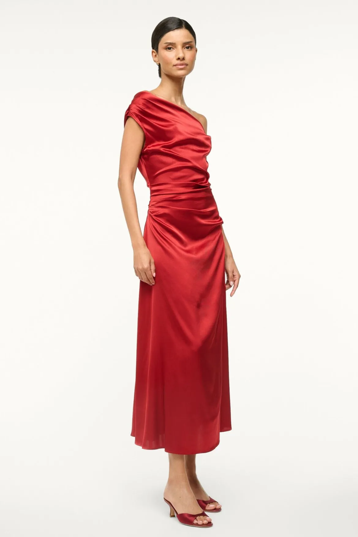 STAUD PHARE DRESS ROUGE