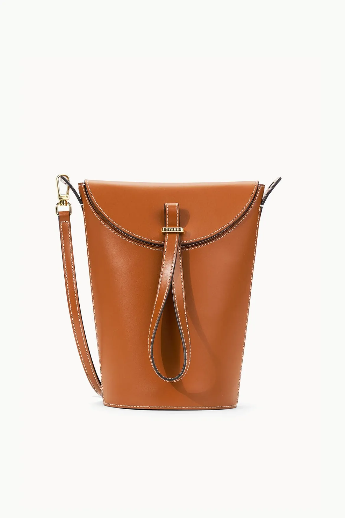 STAUD PHOEBE CONVERTIBLE BUCKET TAN