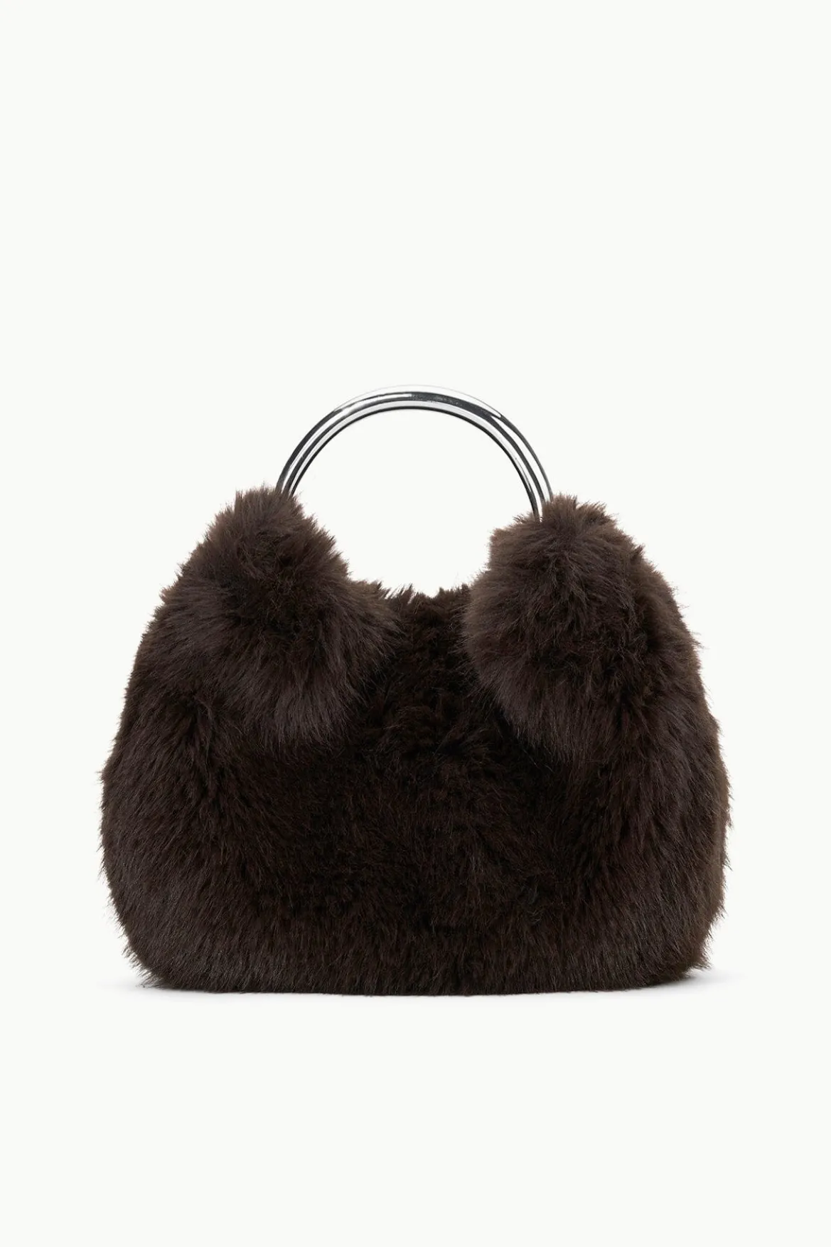 STAUD ROMEO FAUX FUR BAG ESPRESSO